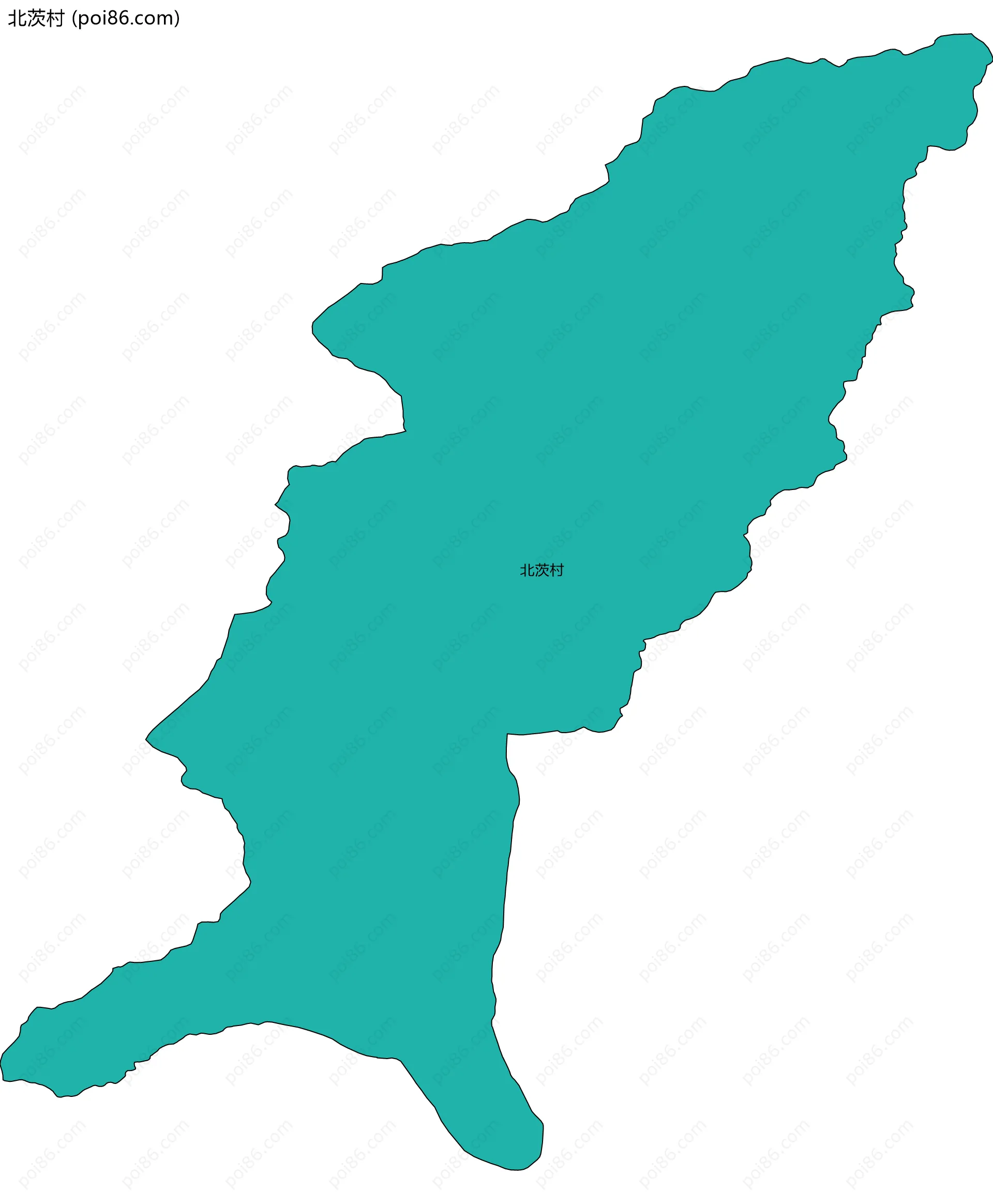 北茨村边界地图