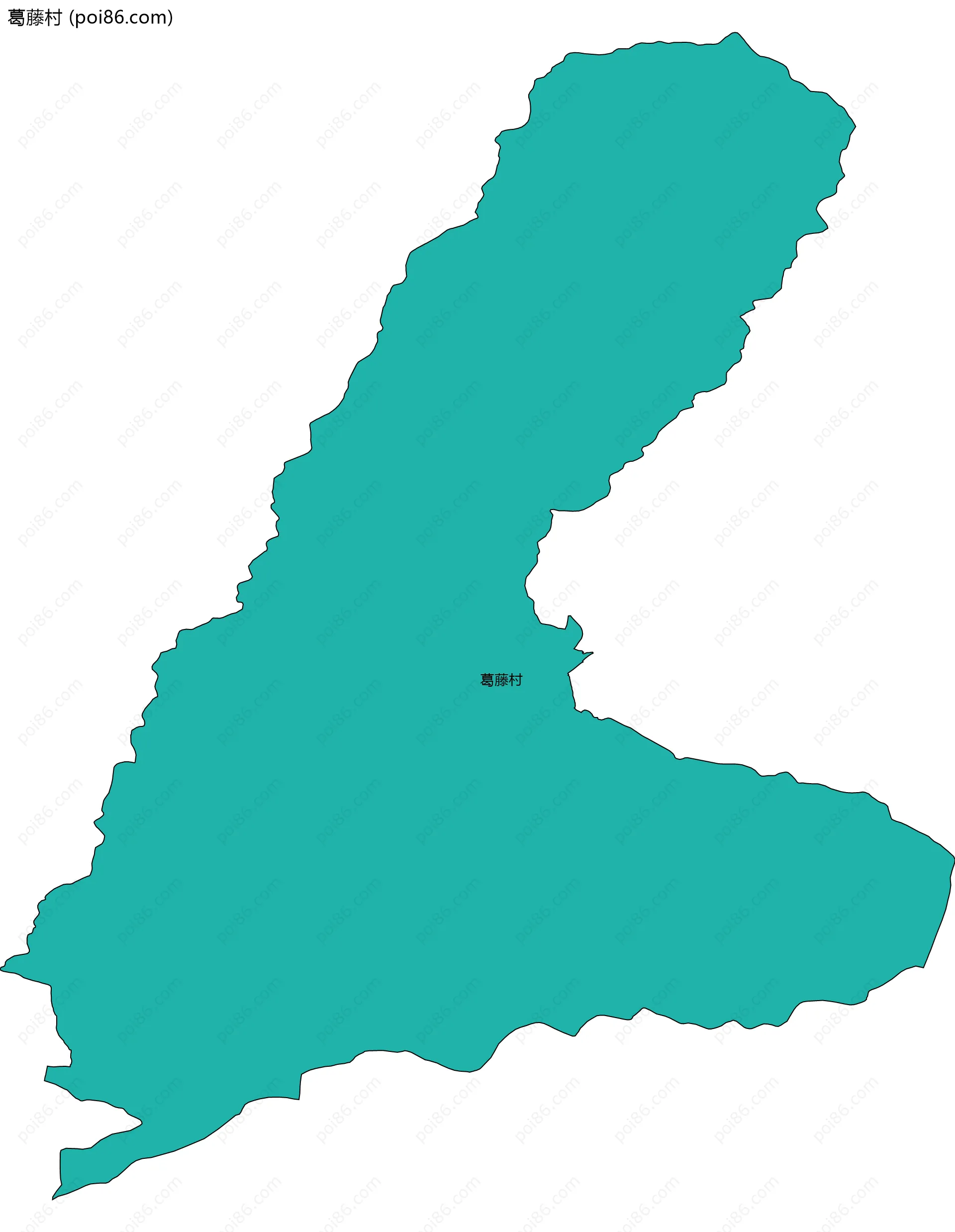 葛藤村边界地图