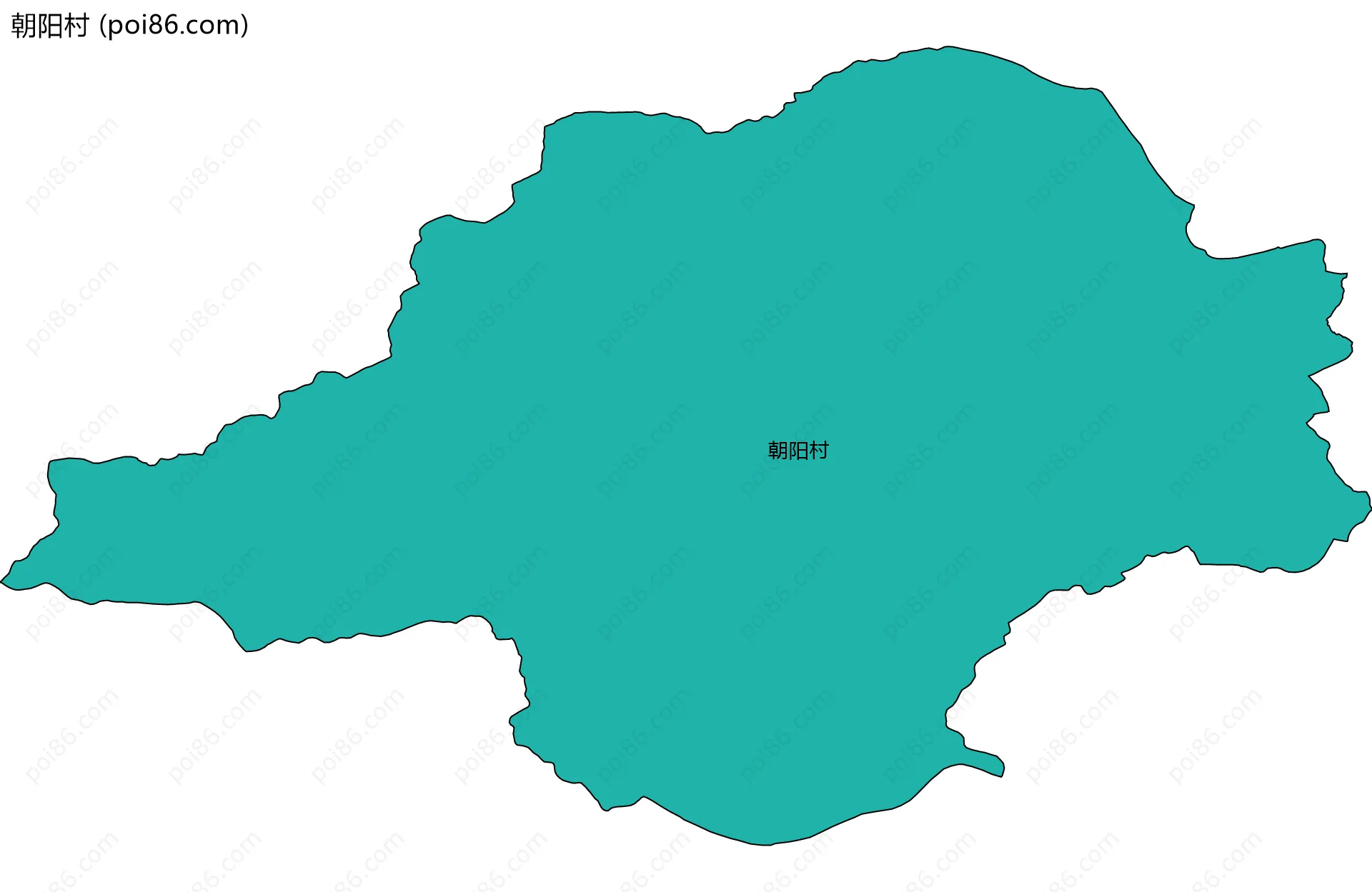 朝阳村边界地图