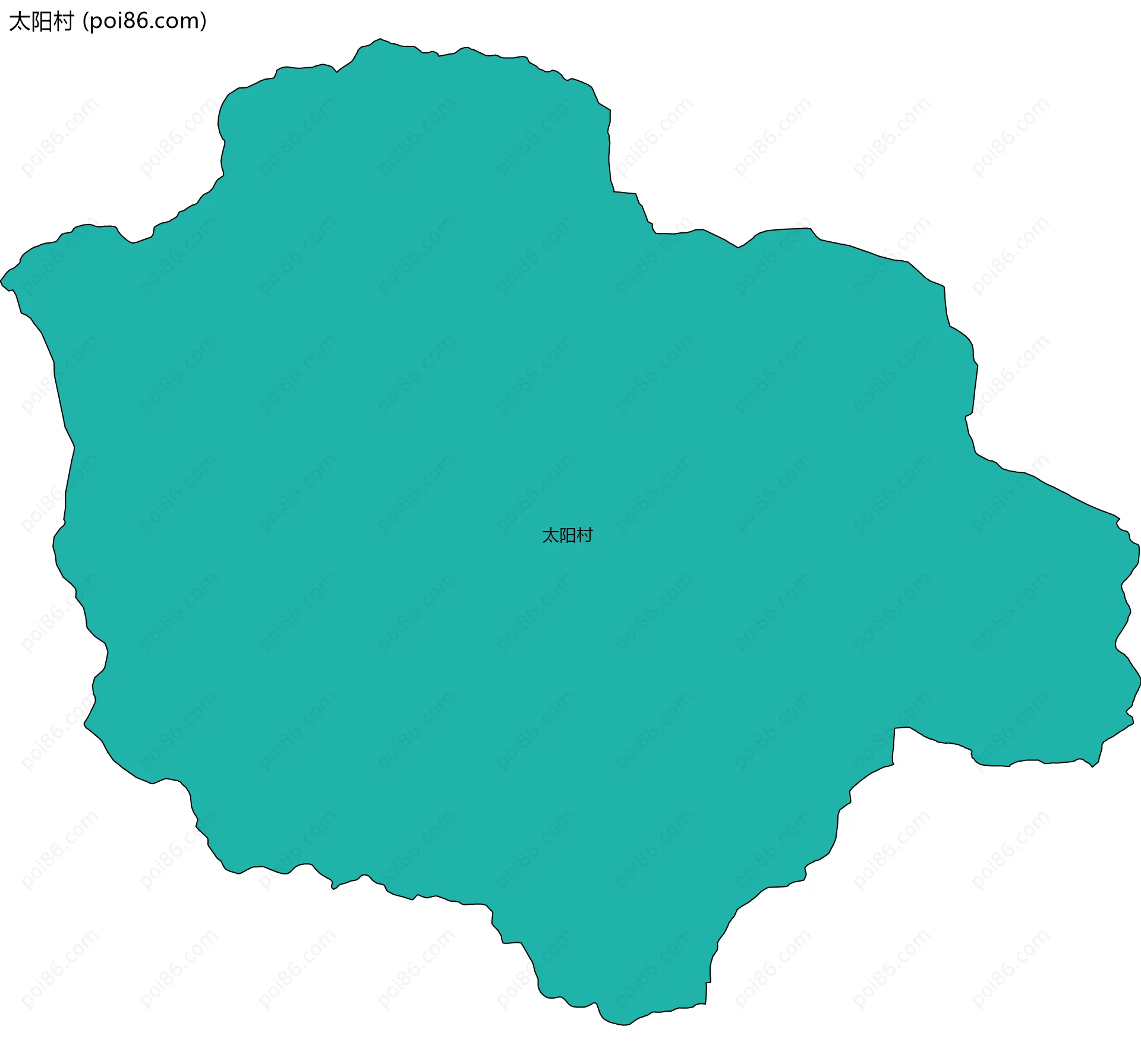 太阳村边界地图