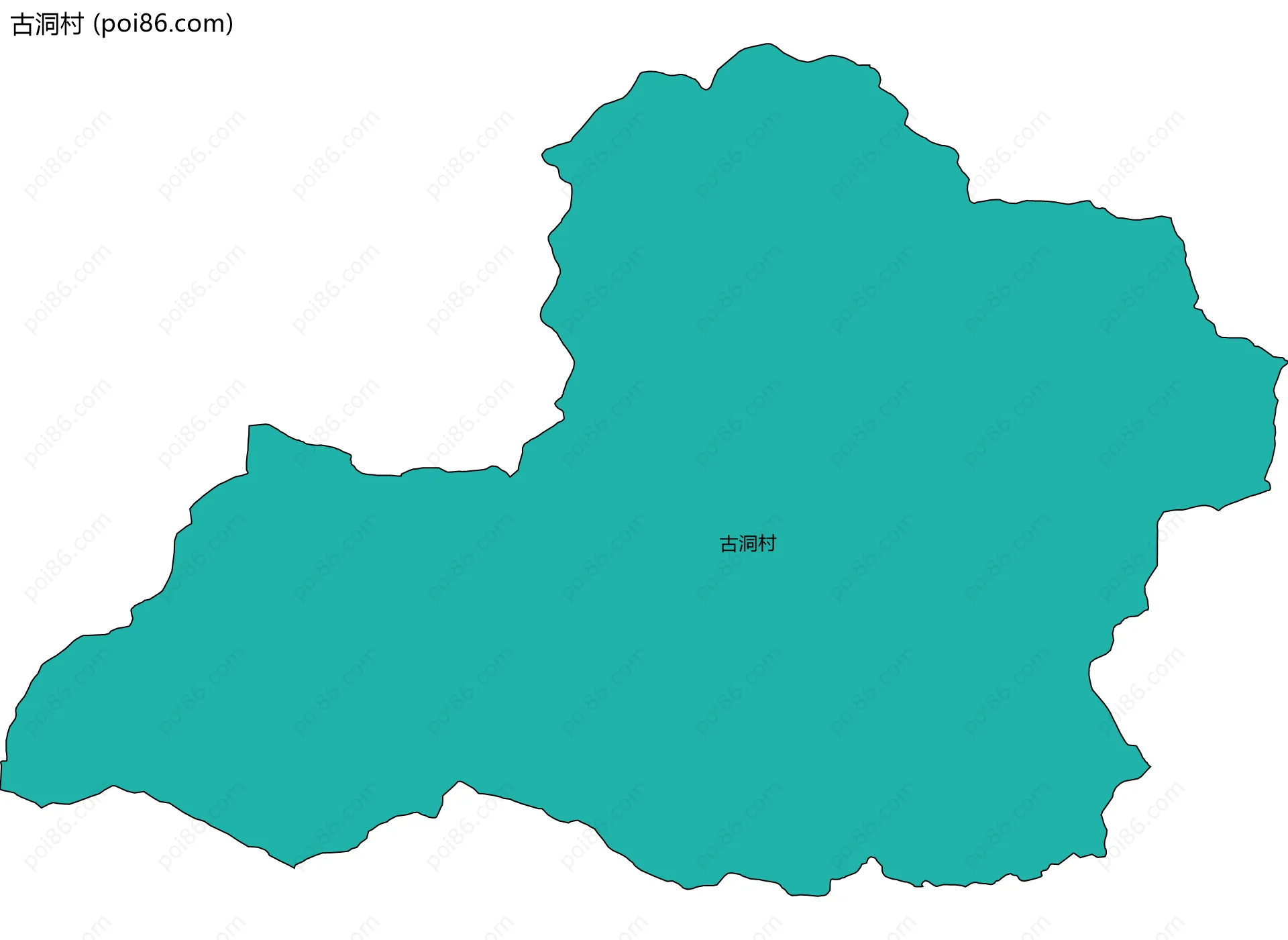古洞村边界地图