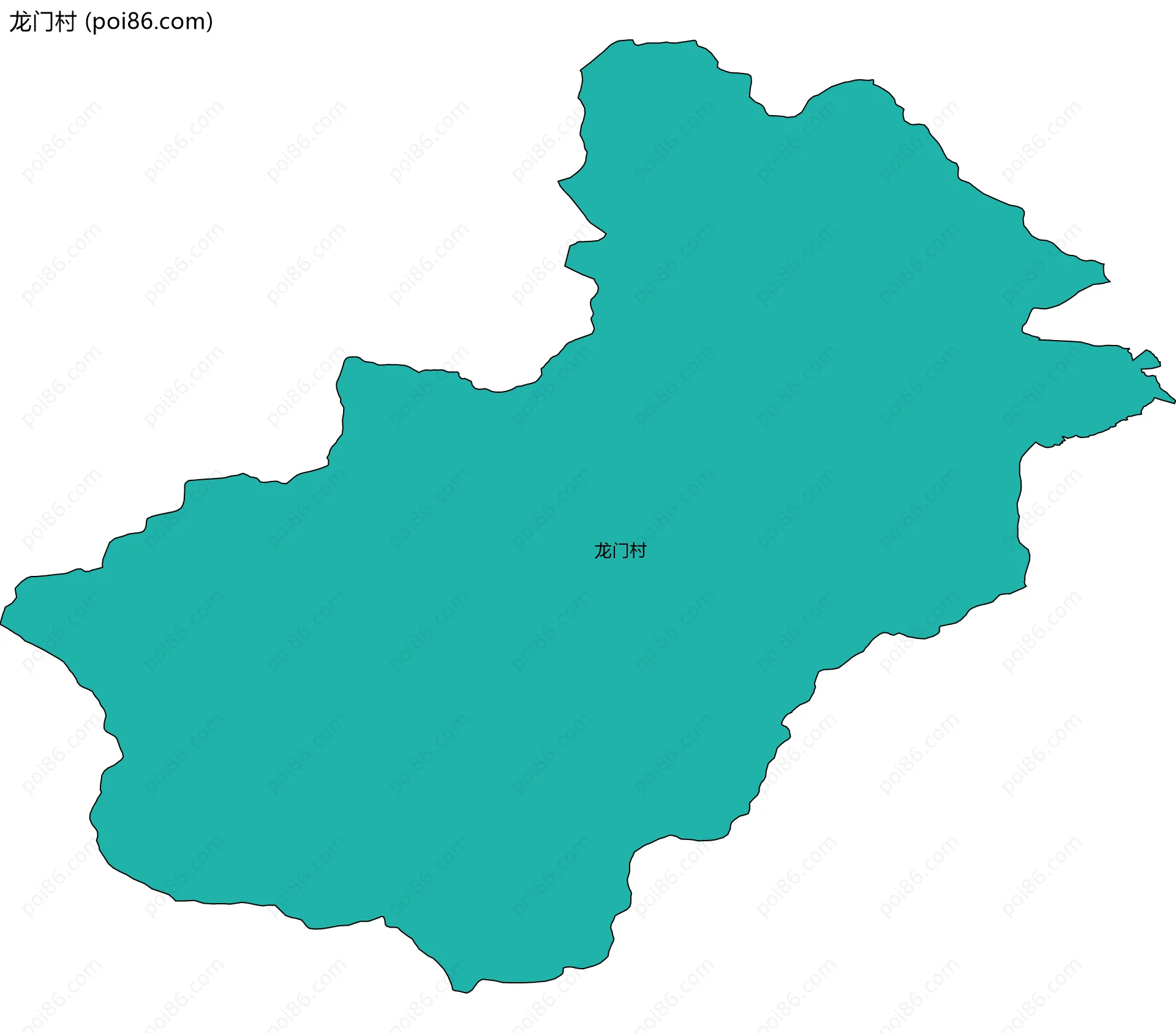 龙门村边界地图