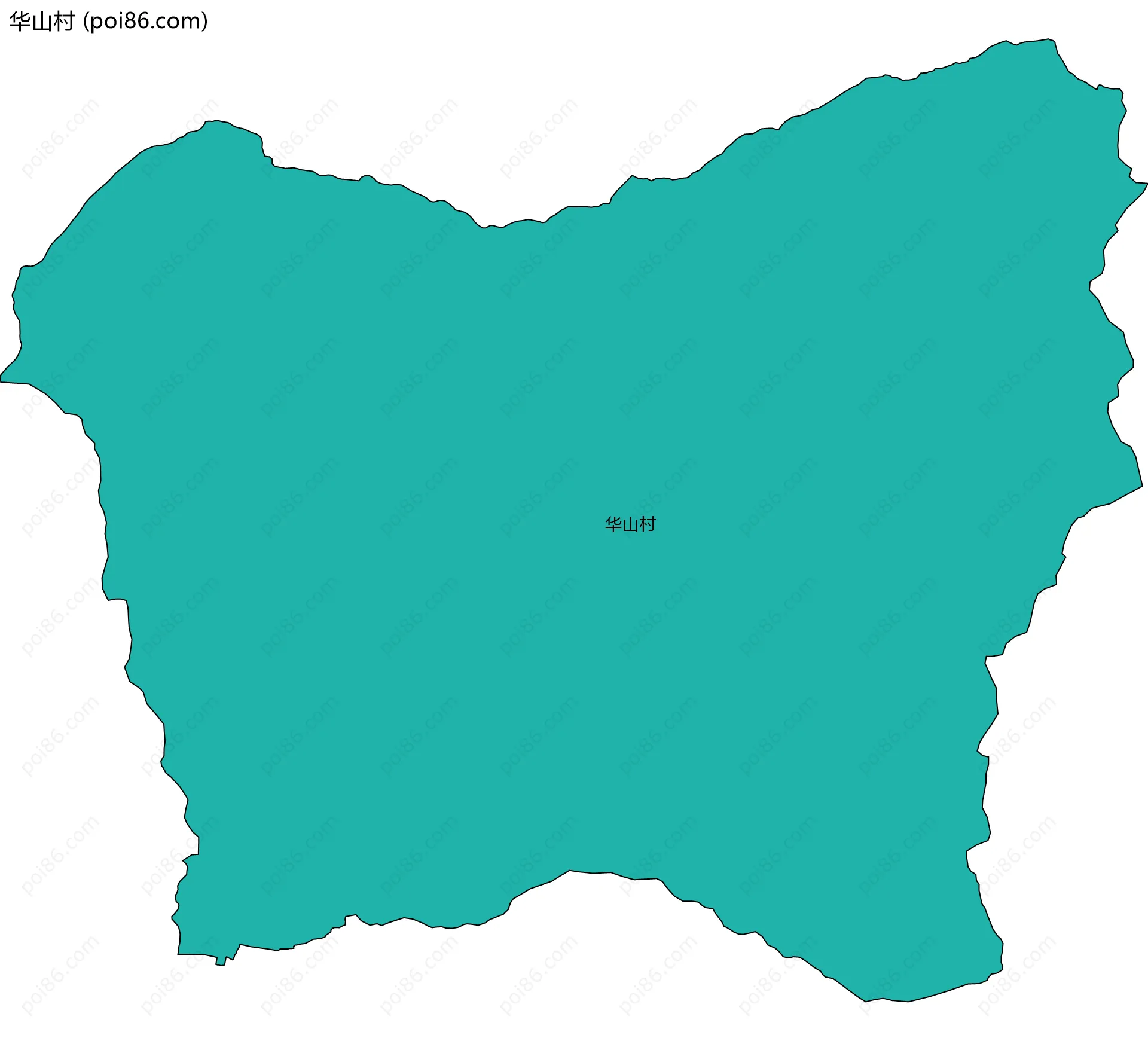 华山村边界地图