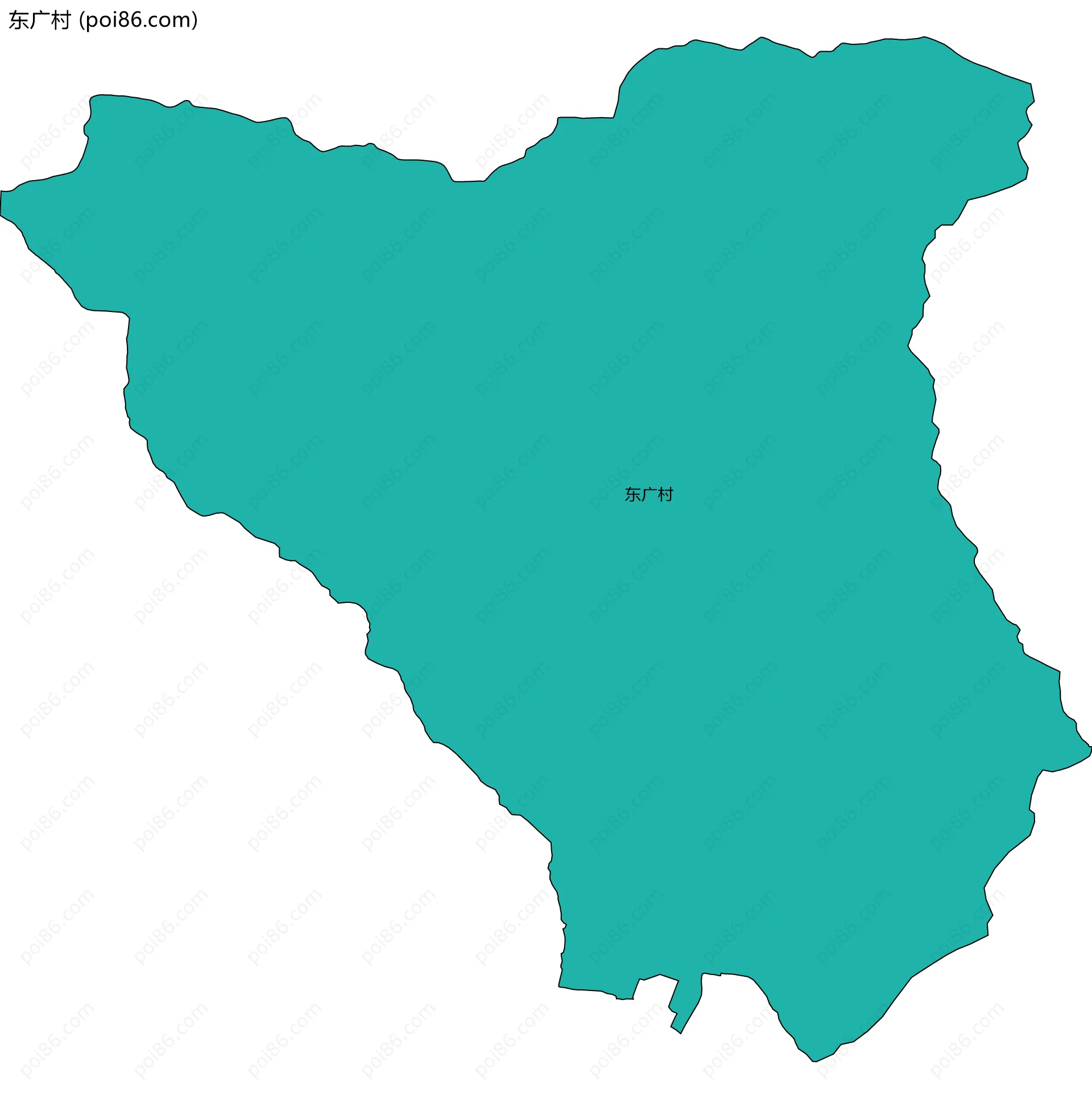 东广村边界地图
