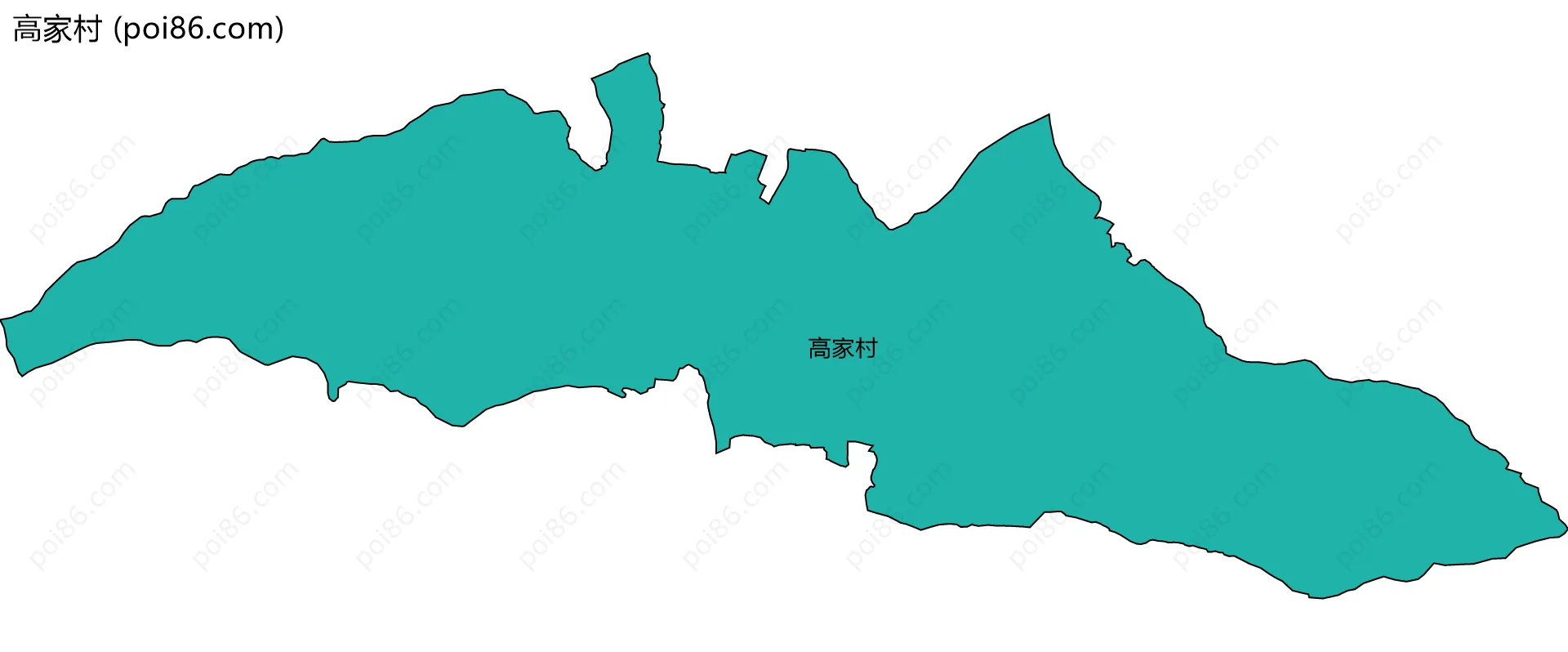 高家村边界地图