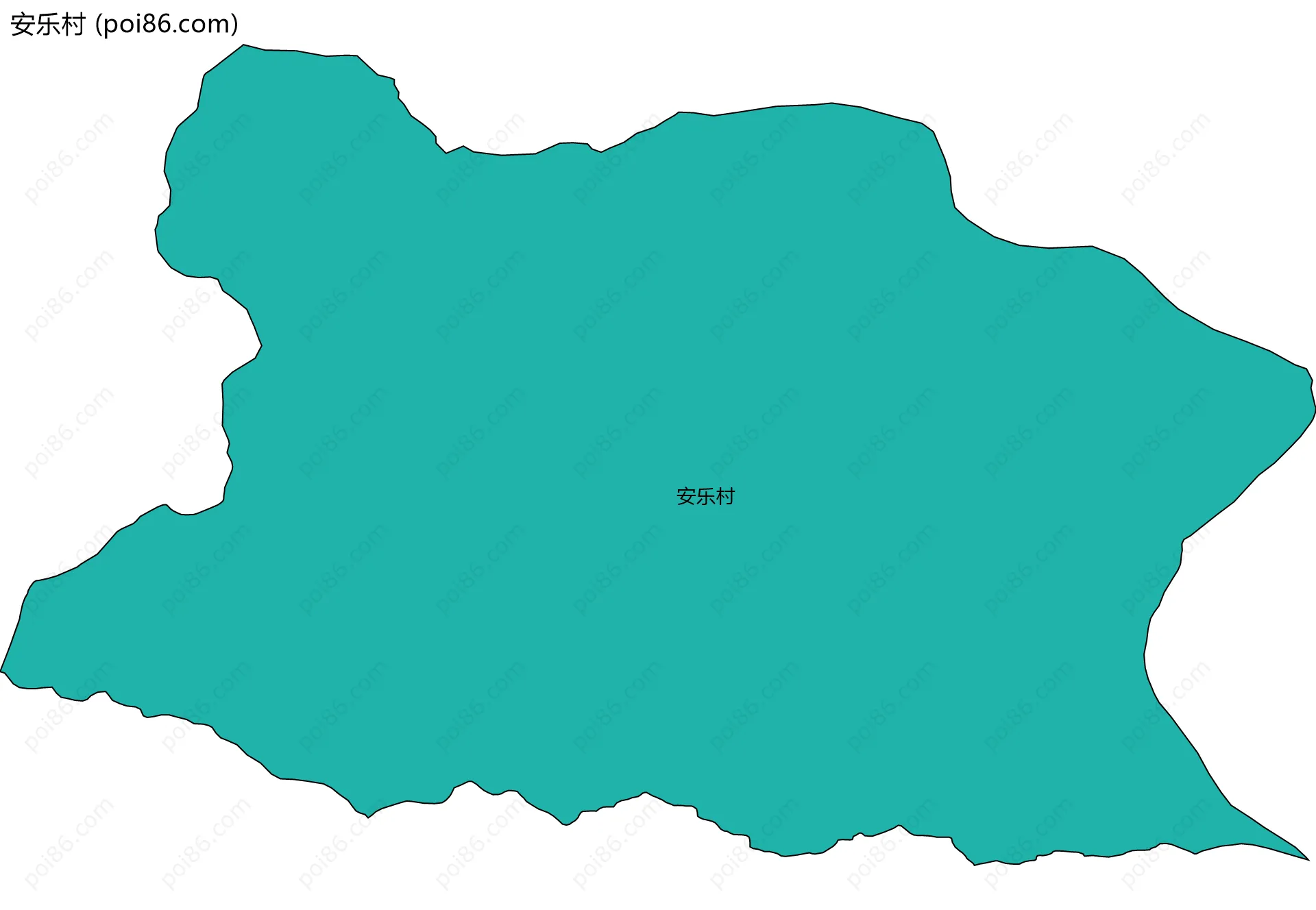 安乐村边界地图