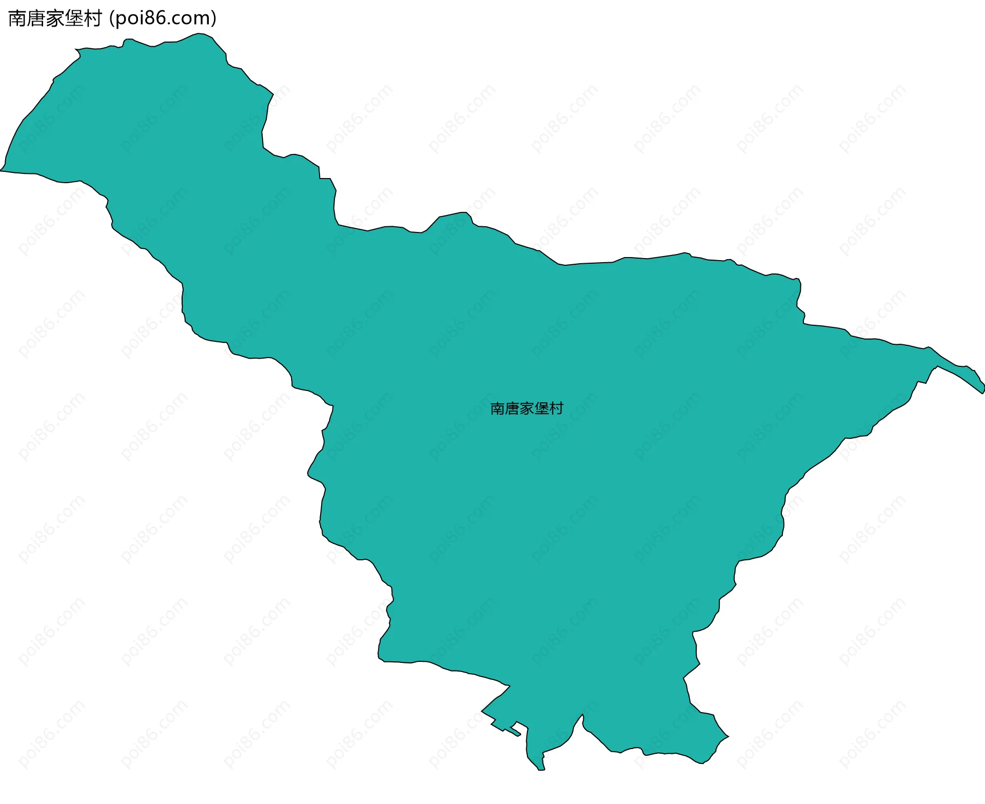 南唐家堡村边界地图