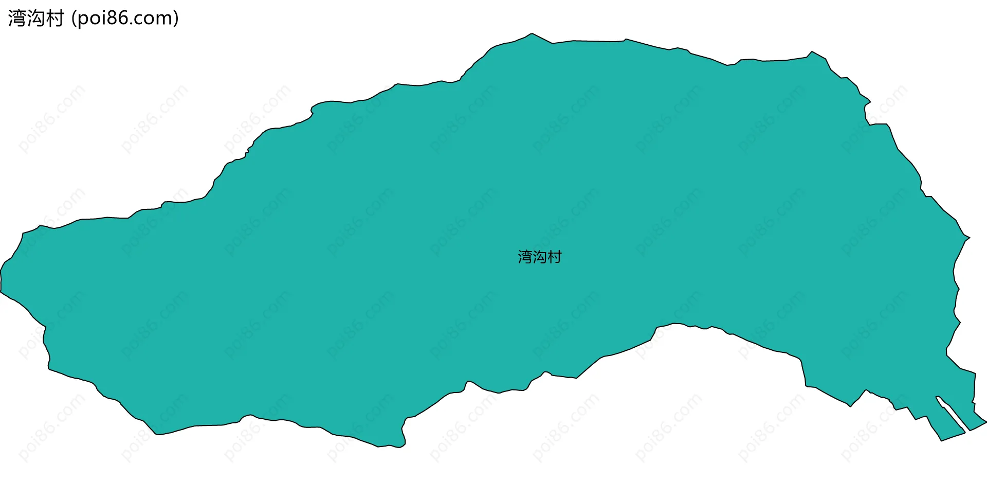 湾沟村边界地图