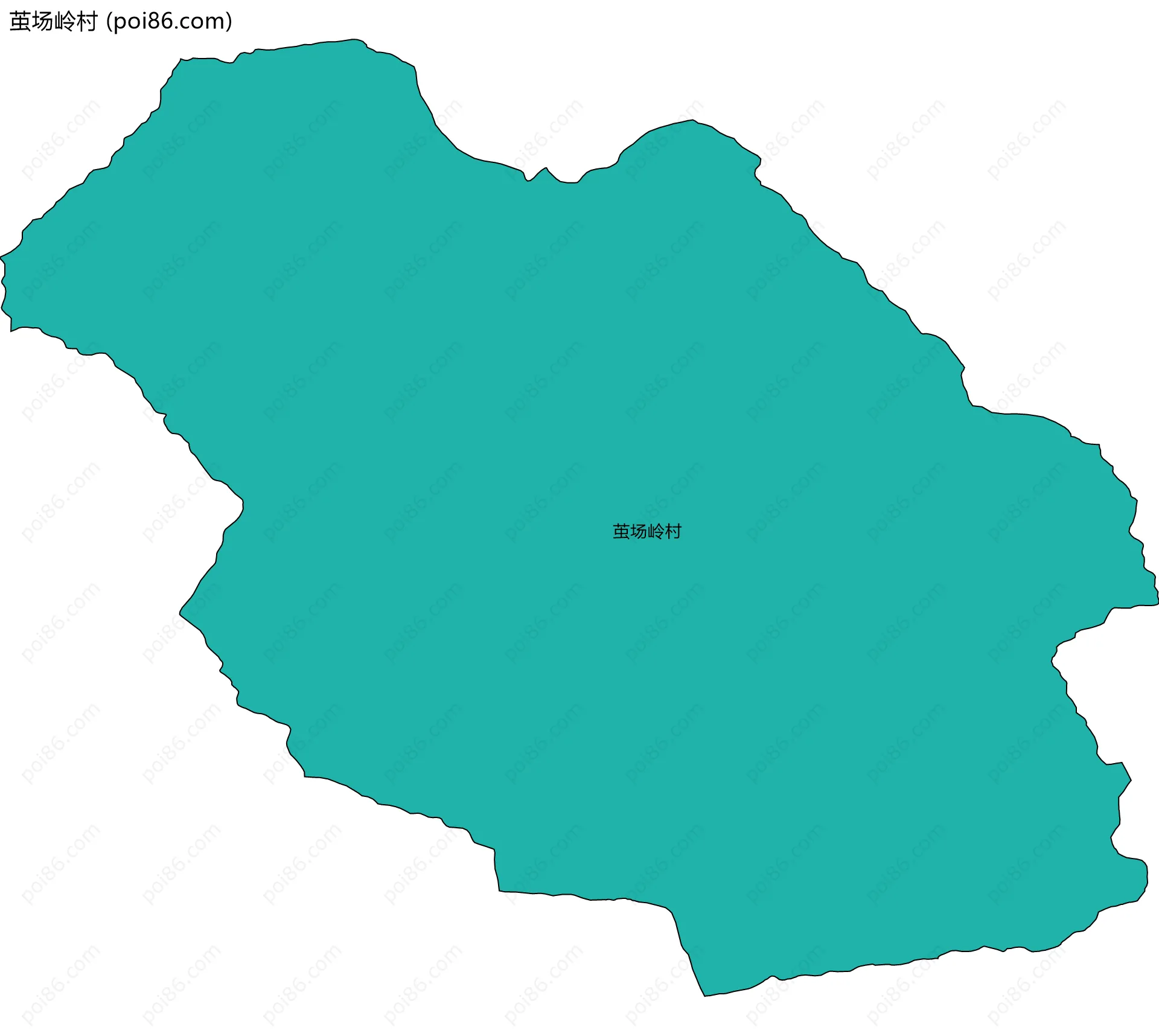 茧场岭村边界地图