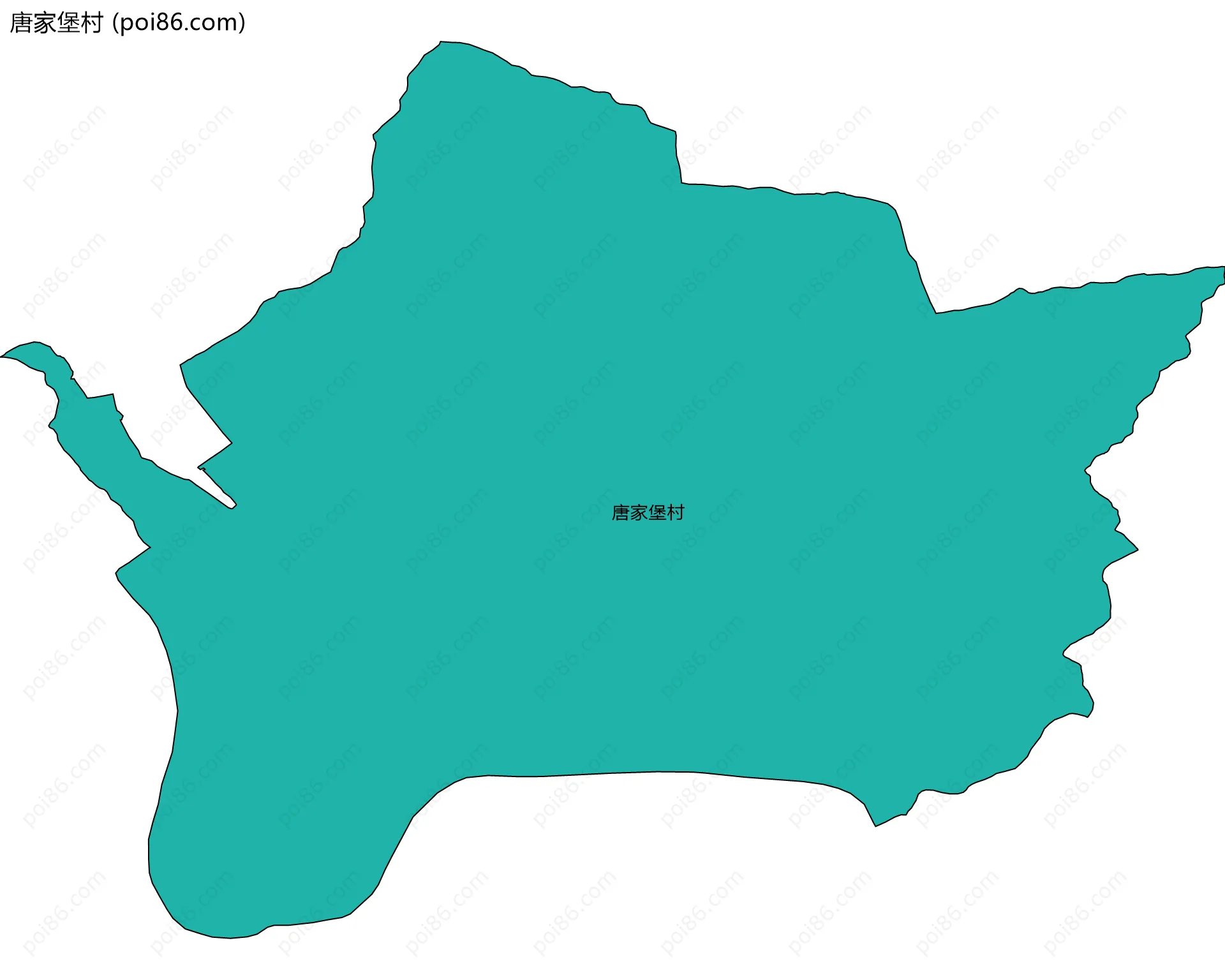 唐家堡村边界地图