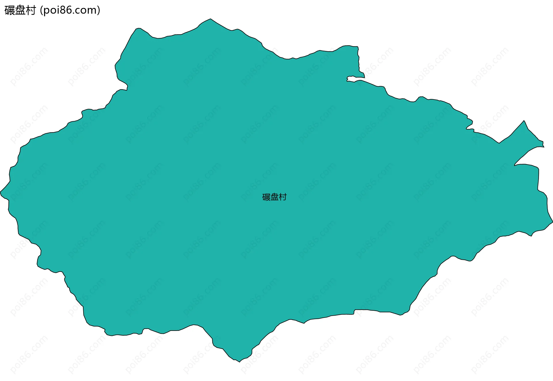 碾盘村边界地图