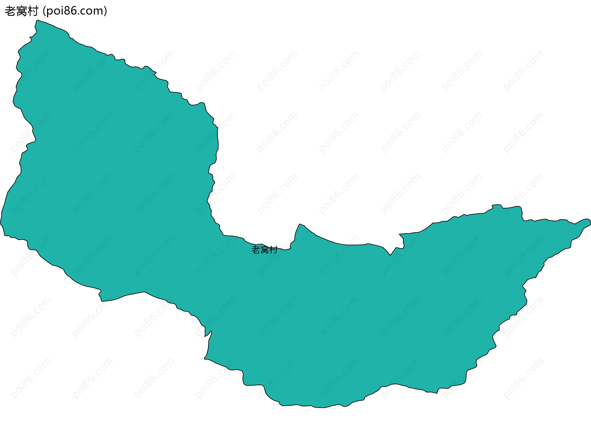 老窝村边界地图