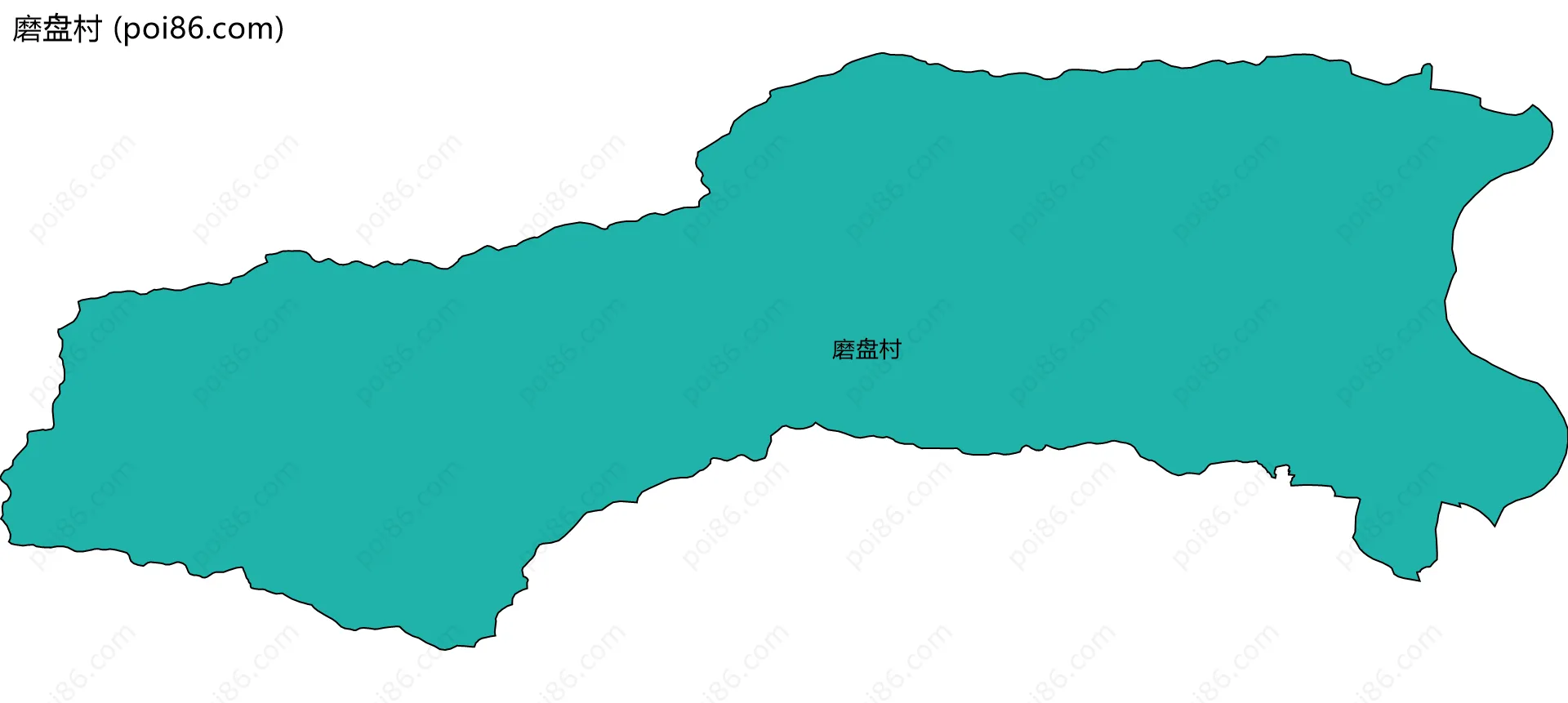 磨盘村边界地图
