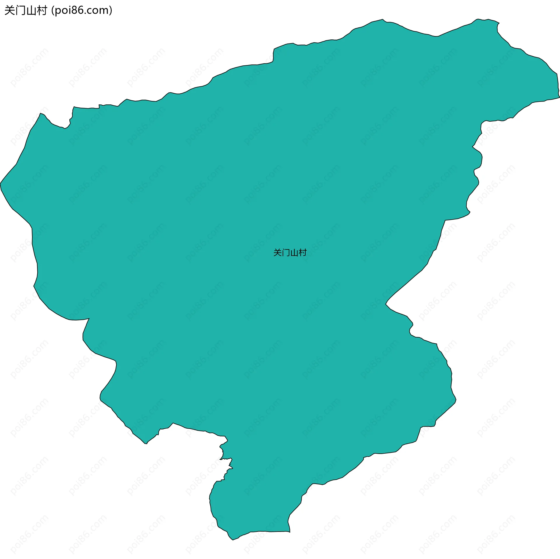 关门山村边界地图