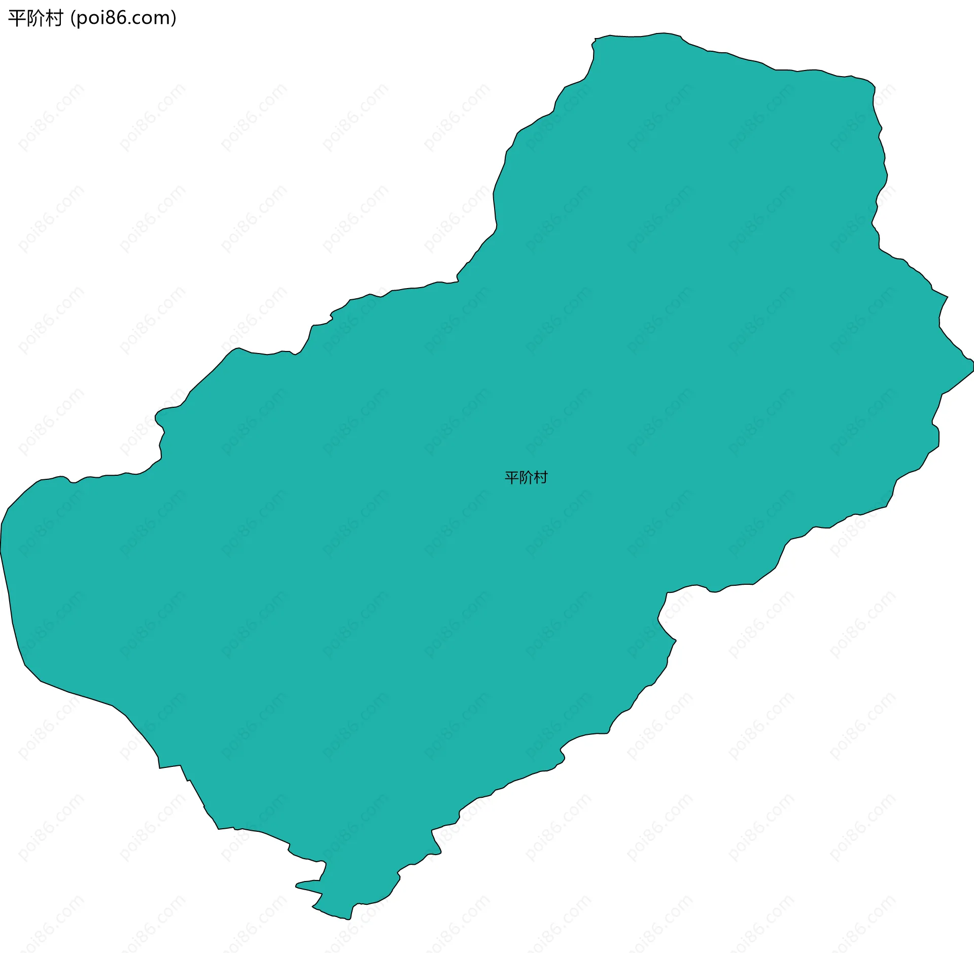 平阶村边界地图