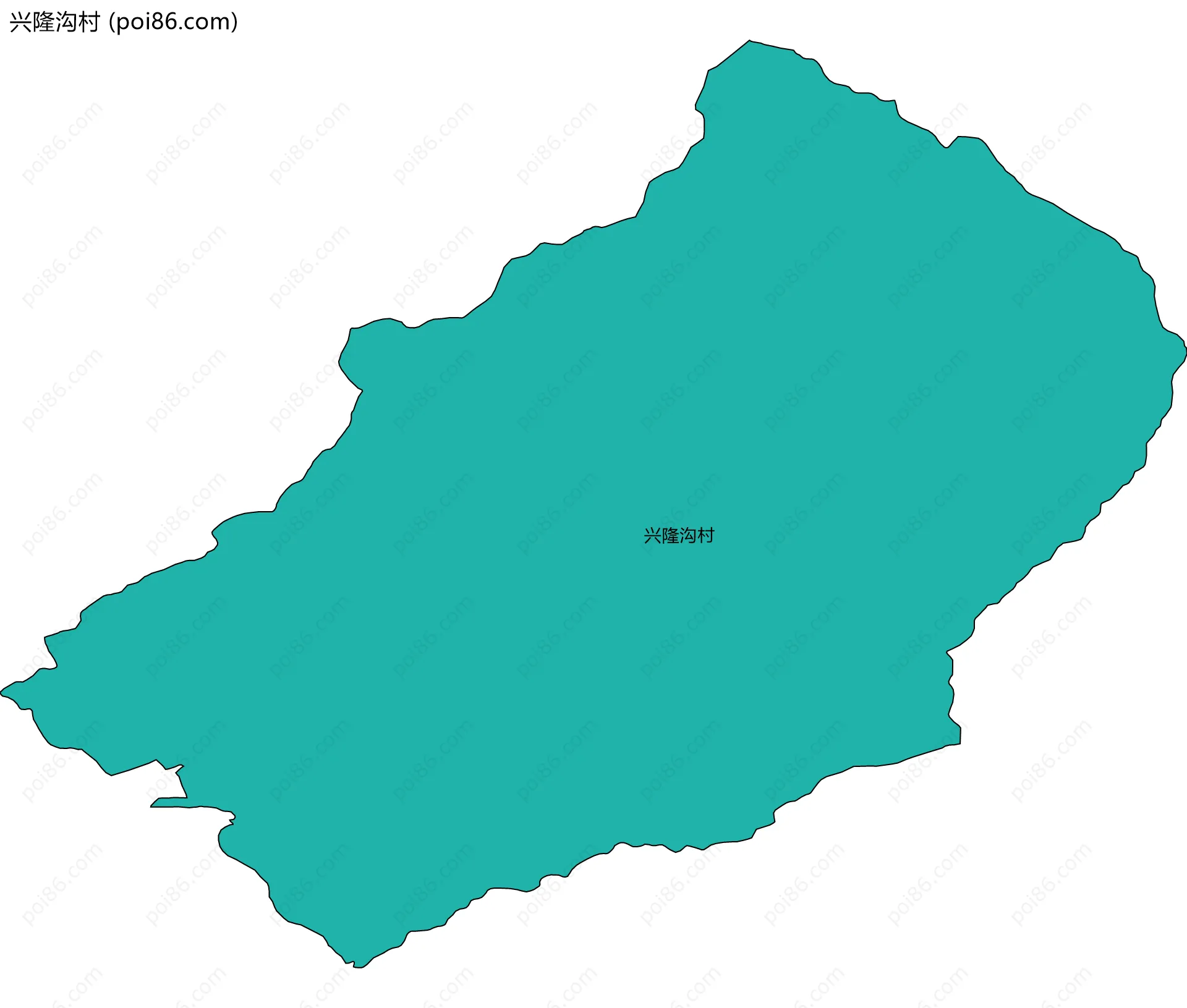 兴隆沟村边界地图