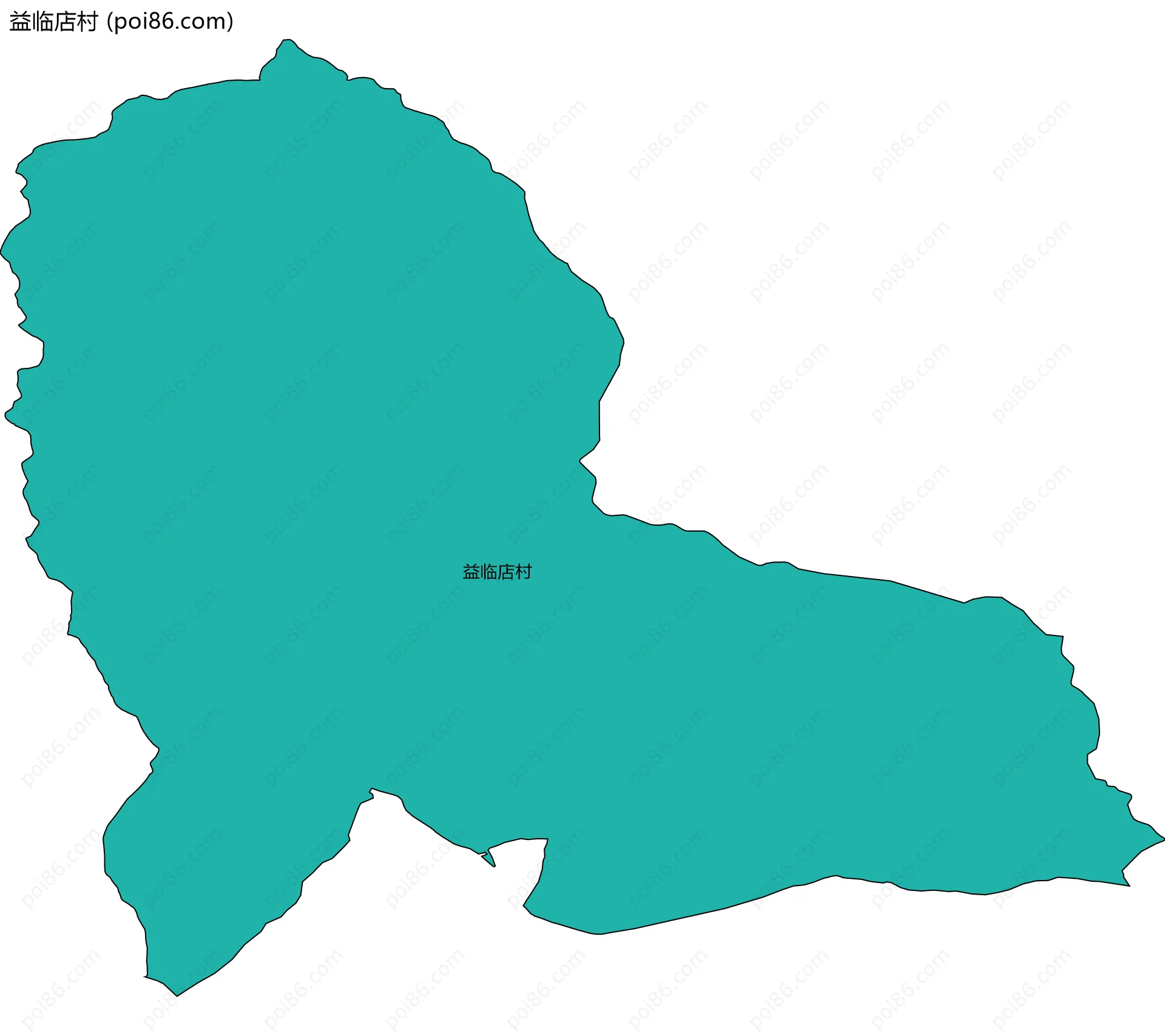 益临店村边界地图