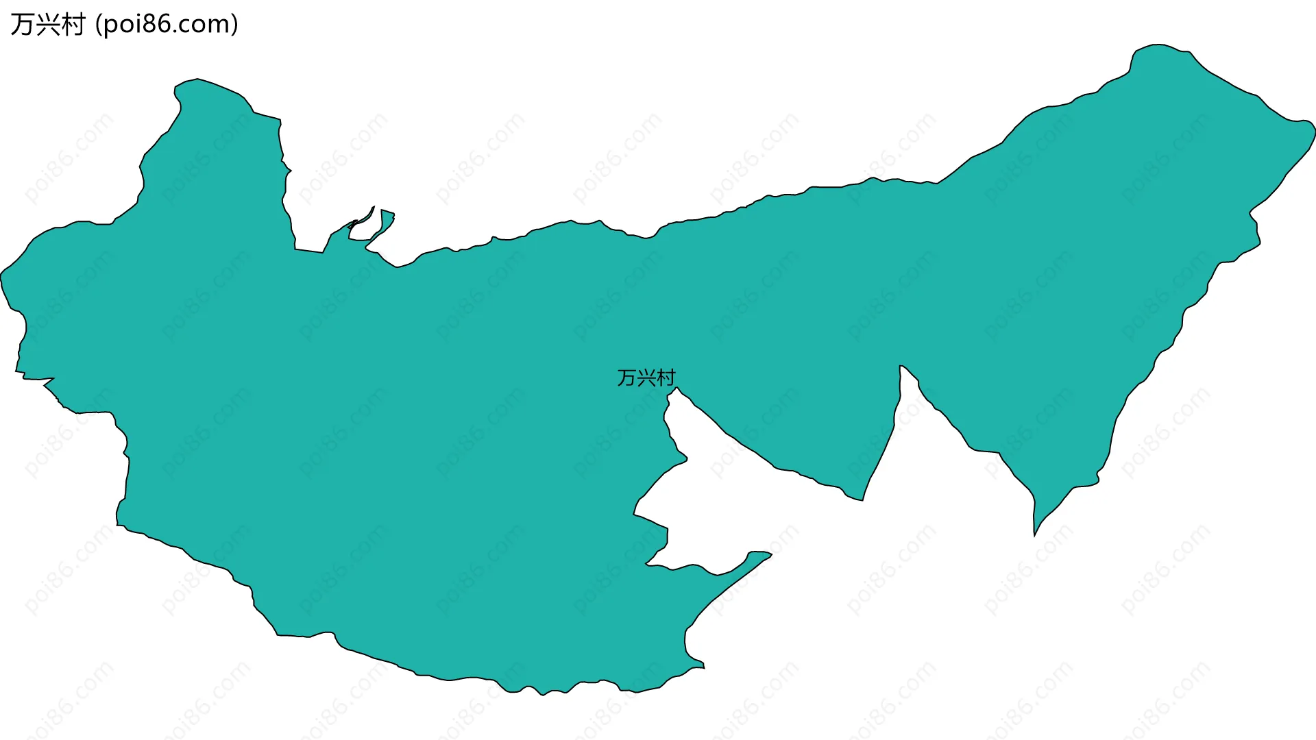 万兴村边界地图