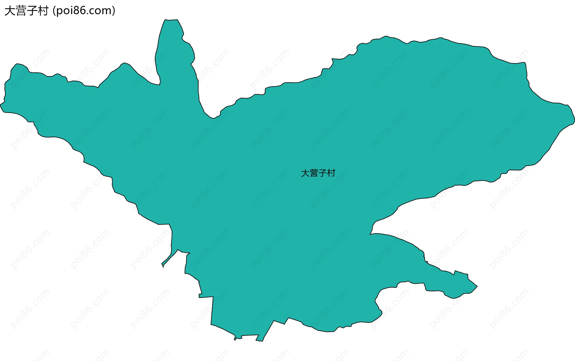 大营子村边界地图