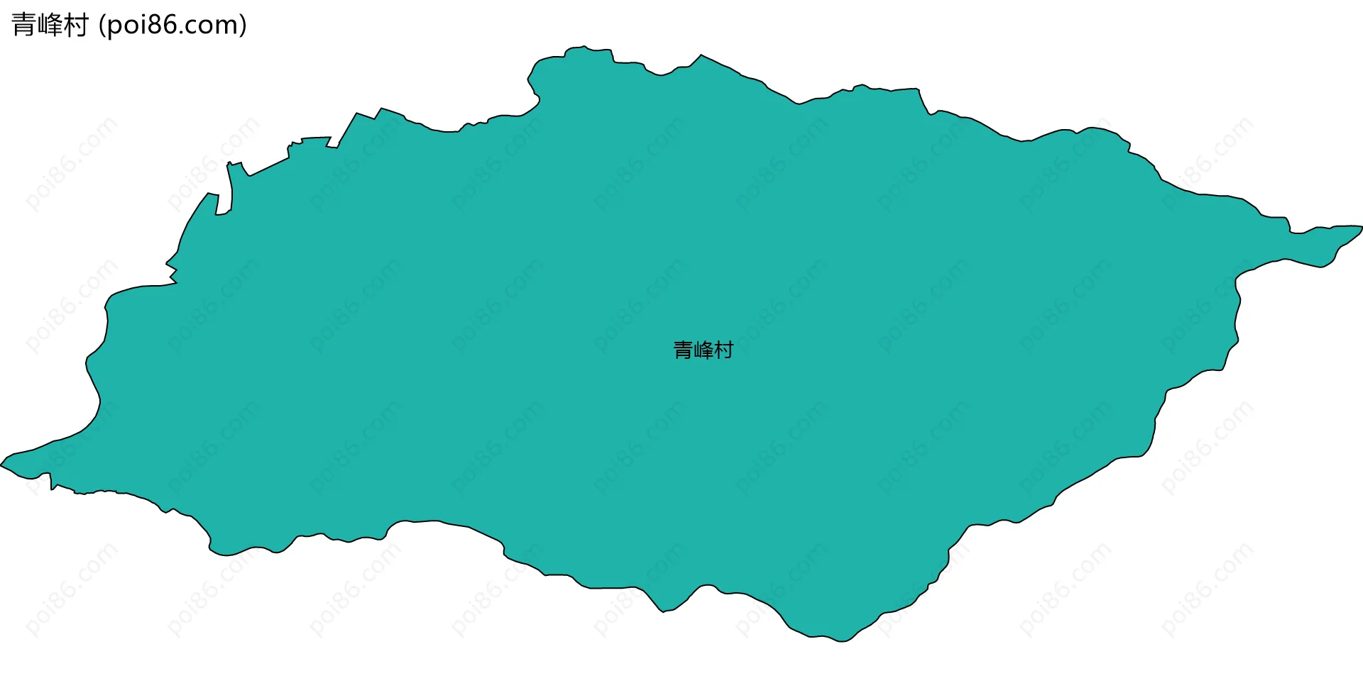 青峰村边界地图