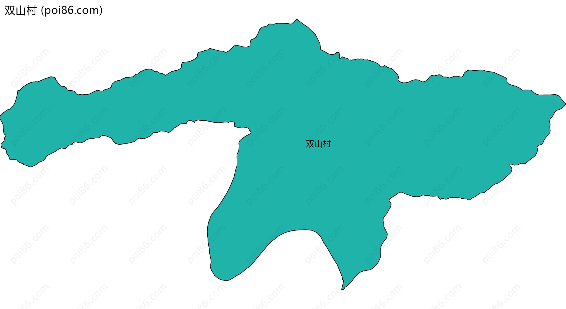 双山村边界地图