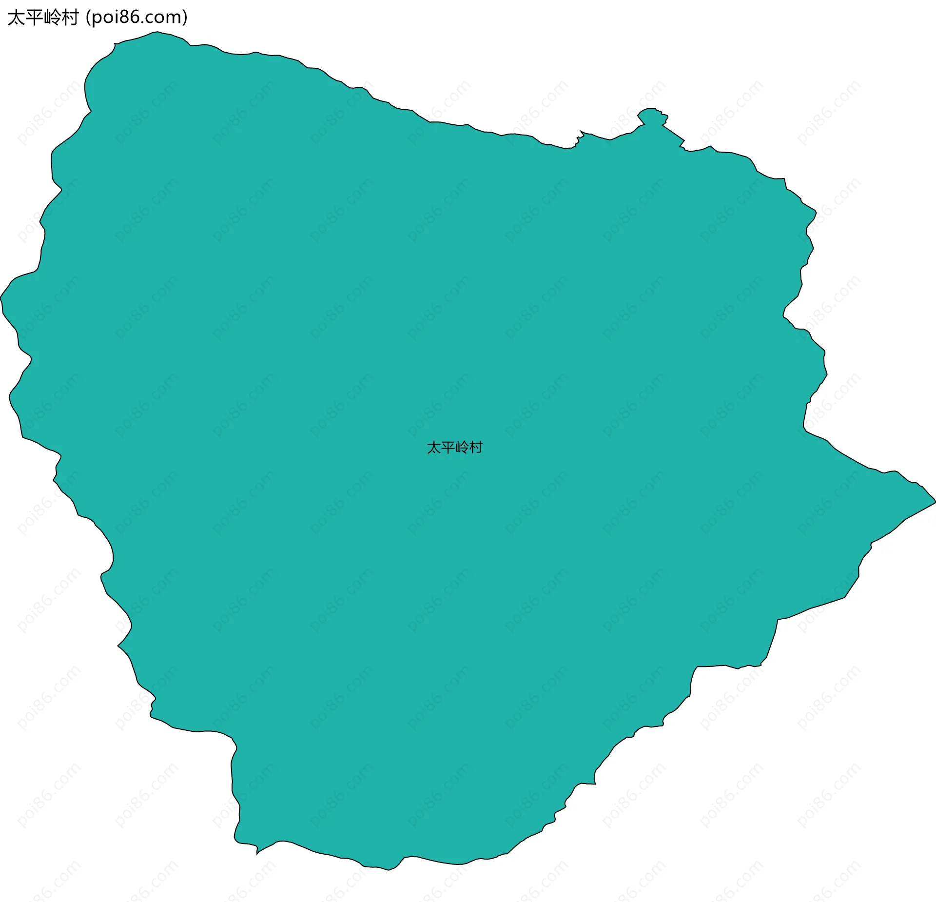 太平岭村边界地图