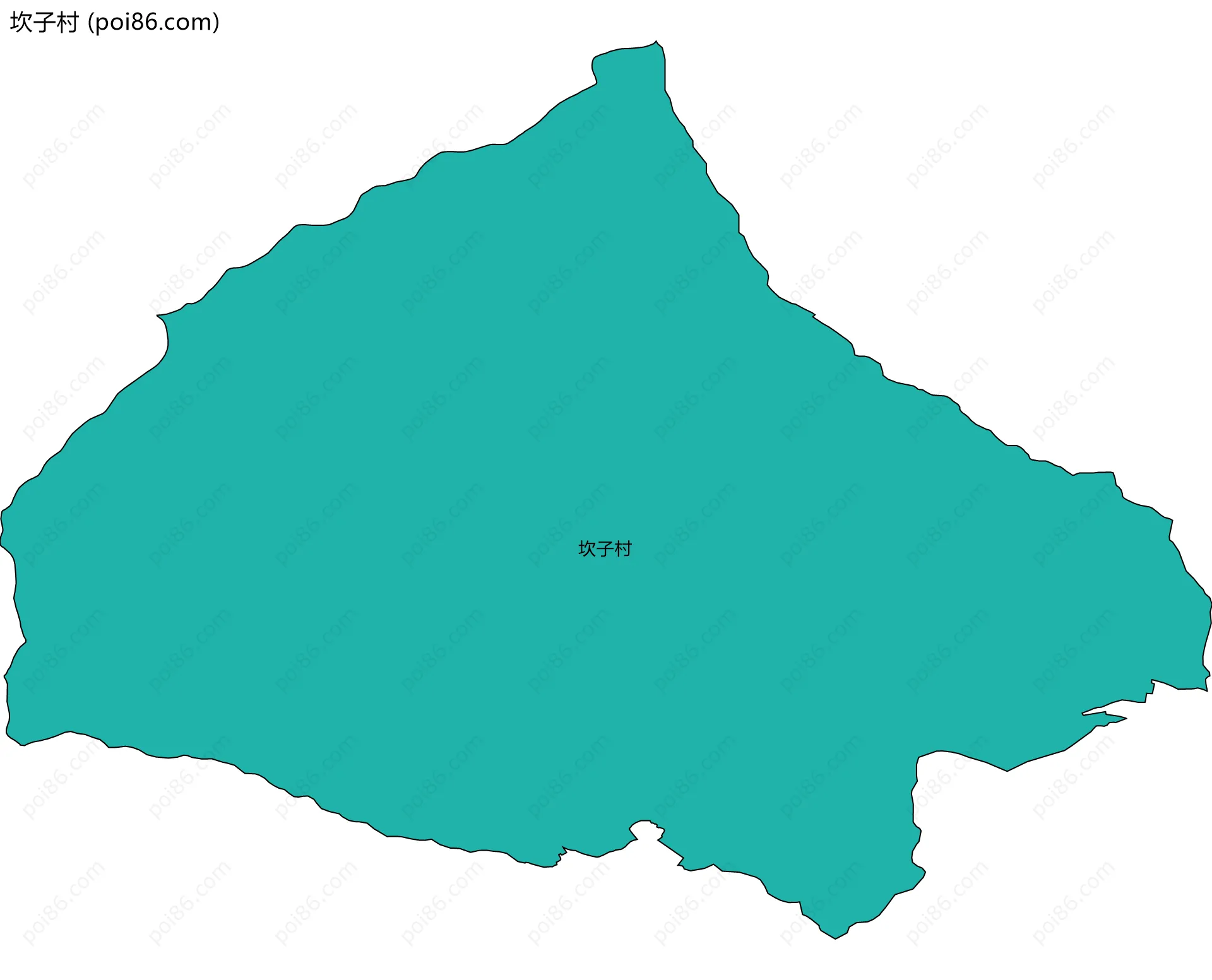 坎子村边界地图