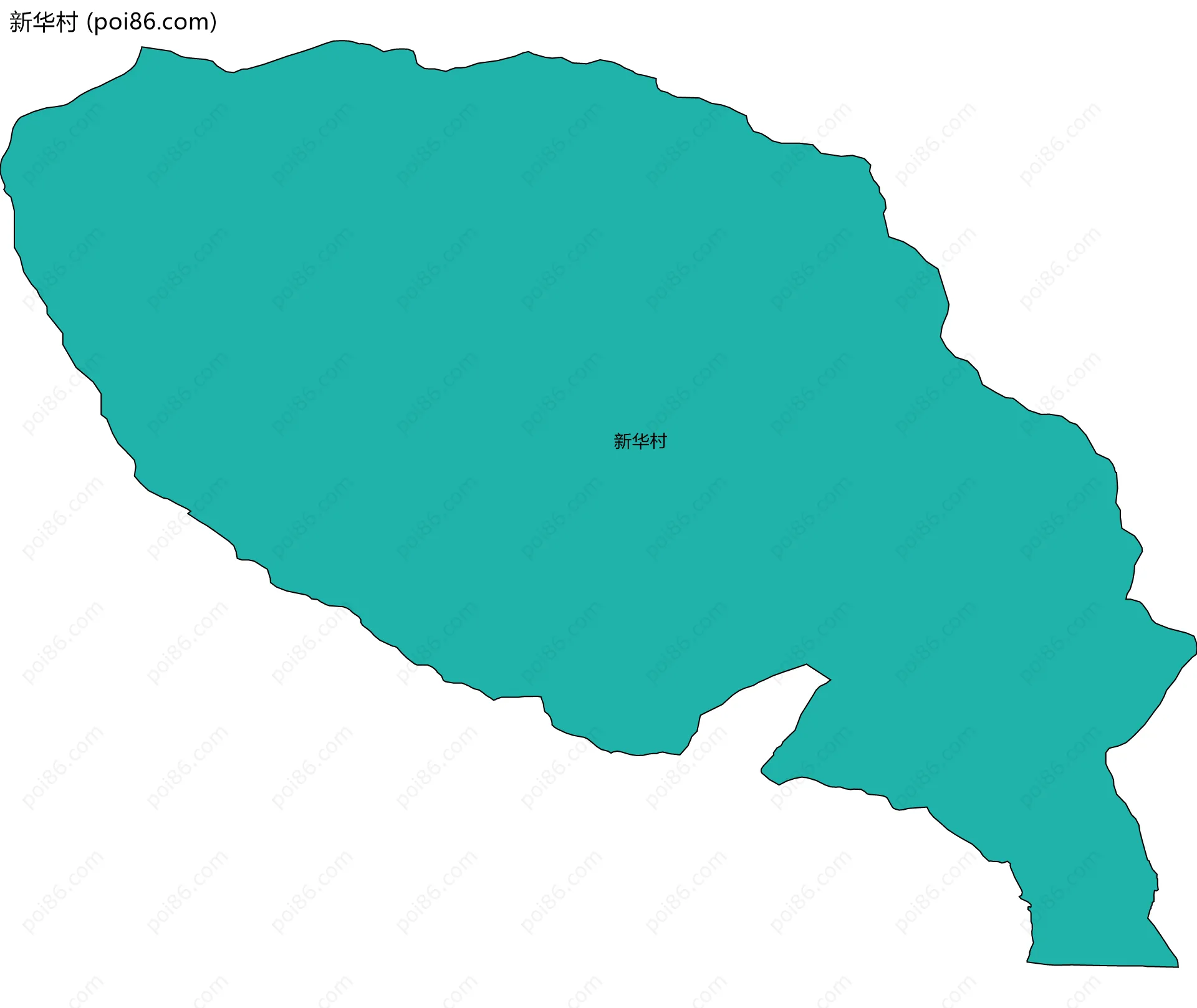新华村边界地图