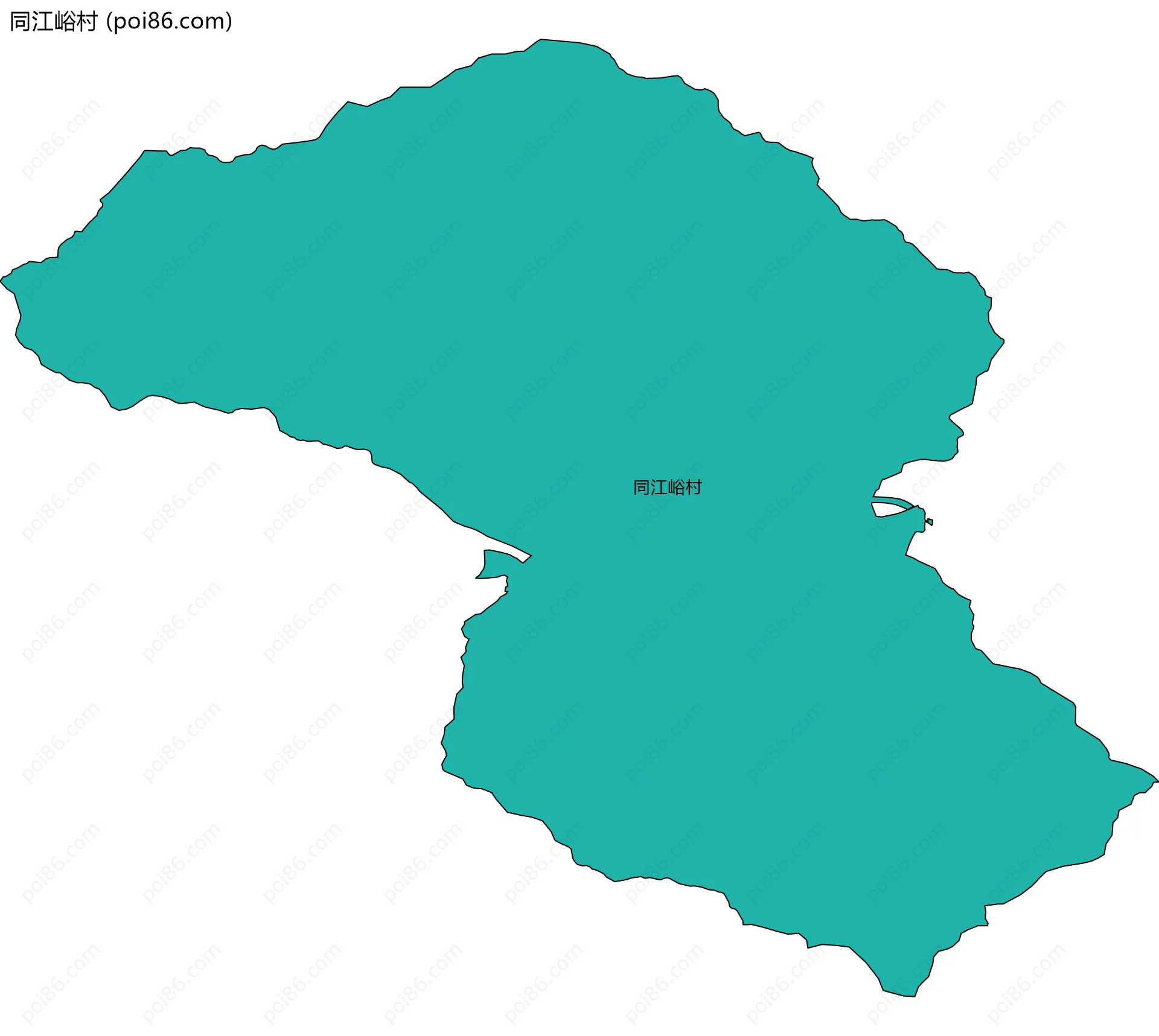 同江峪村边界地图