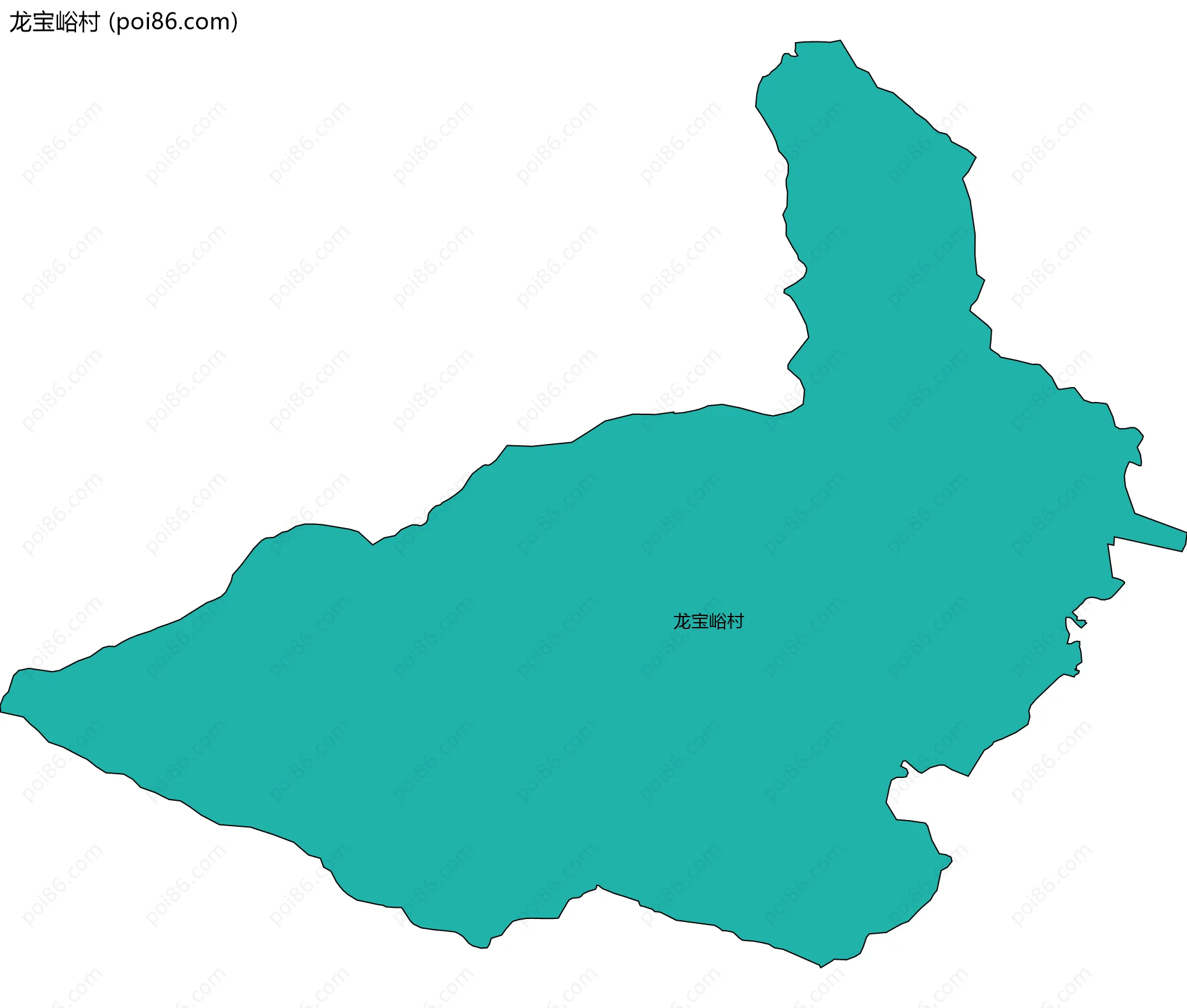 龙宝峪村边界地图