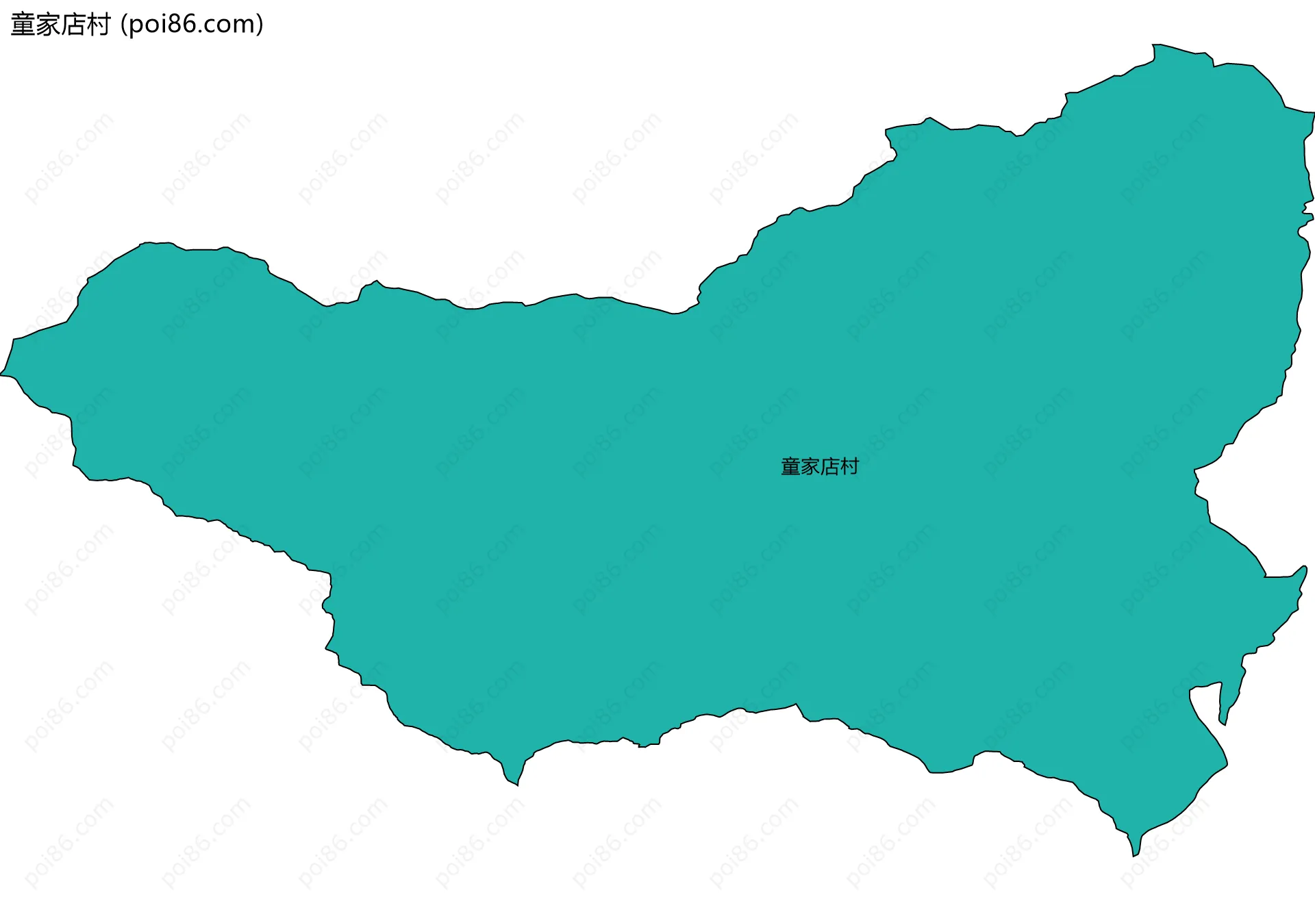 童家店村边界地图