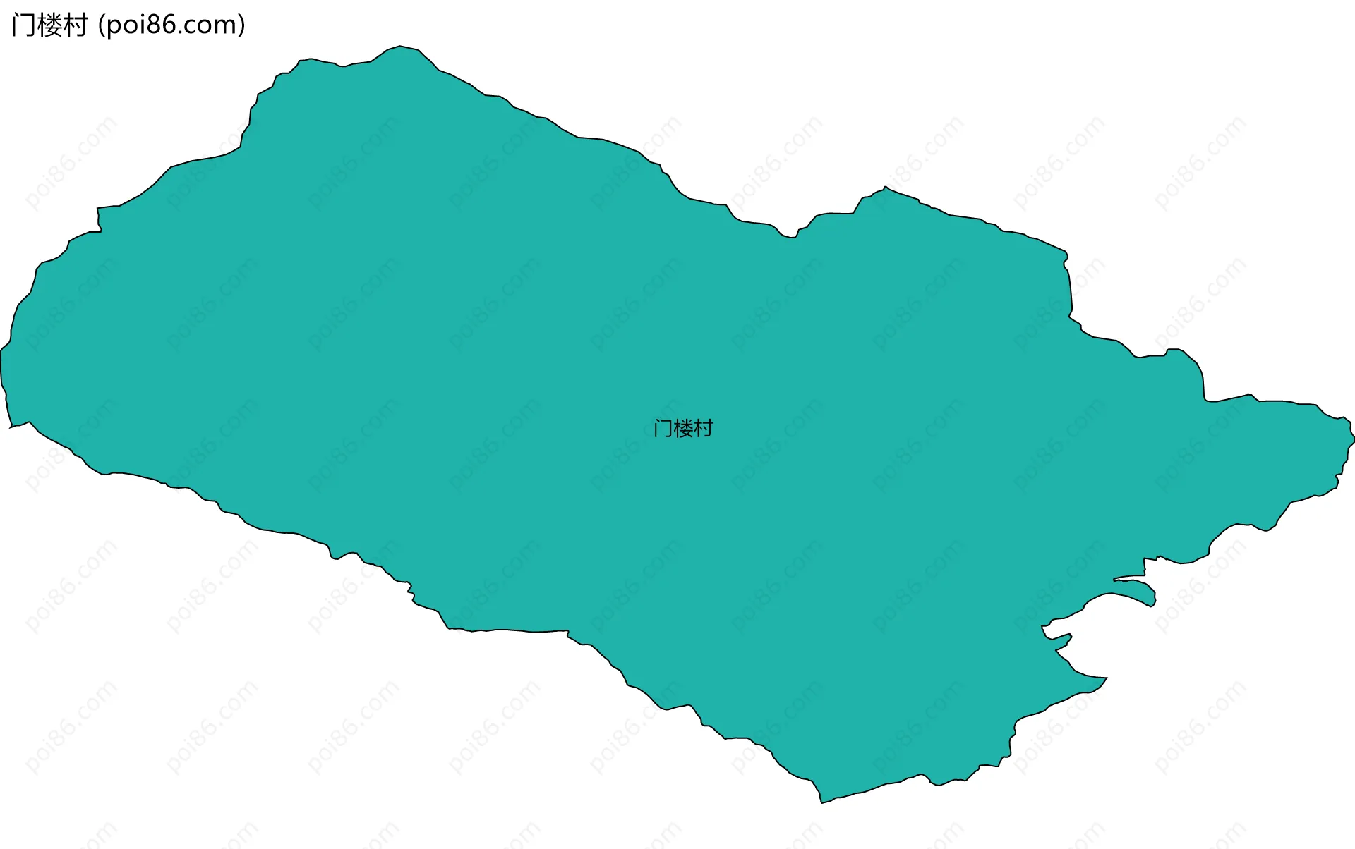 门楼村边界地图