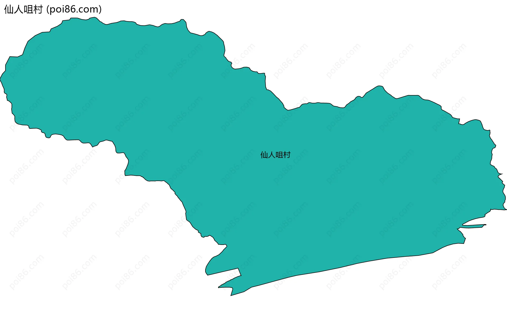 仙人咀村边界地图