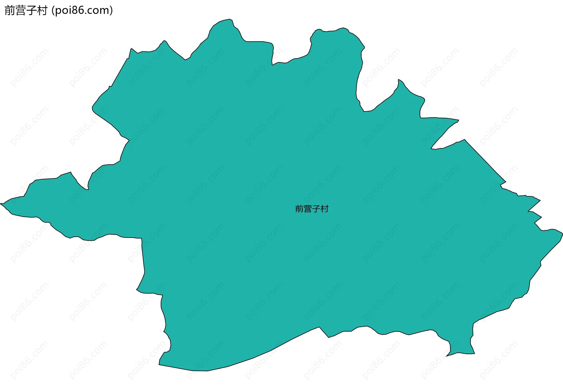 前营子村边界地图