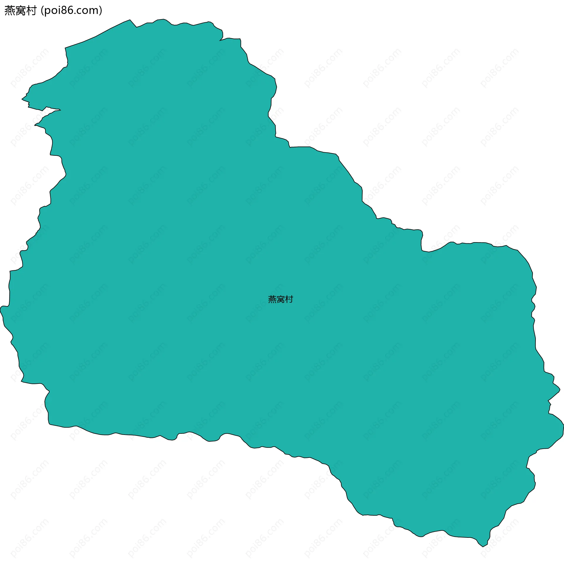 燕窝村边界地图