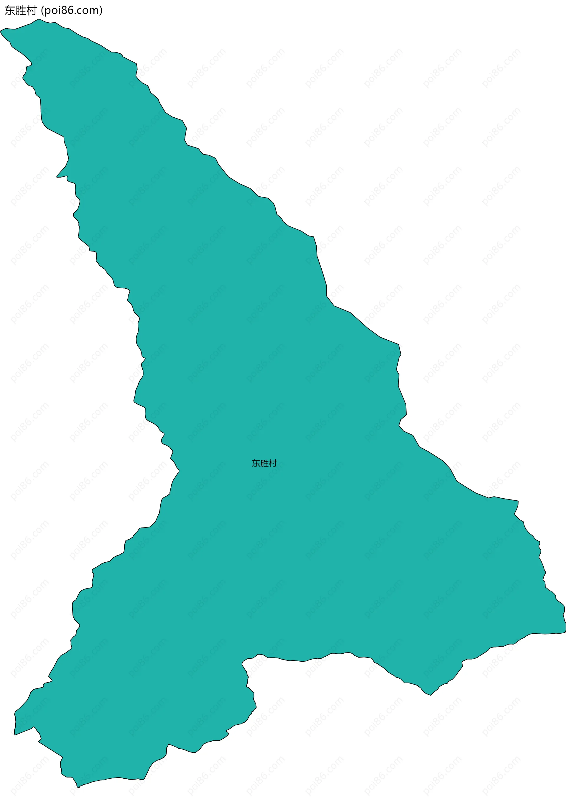 东胜村边界地图