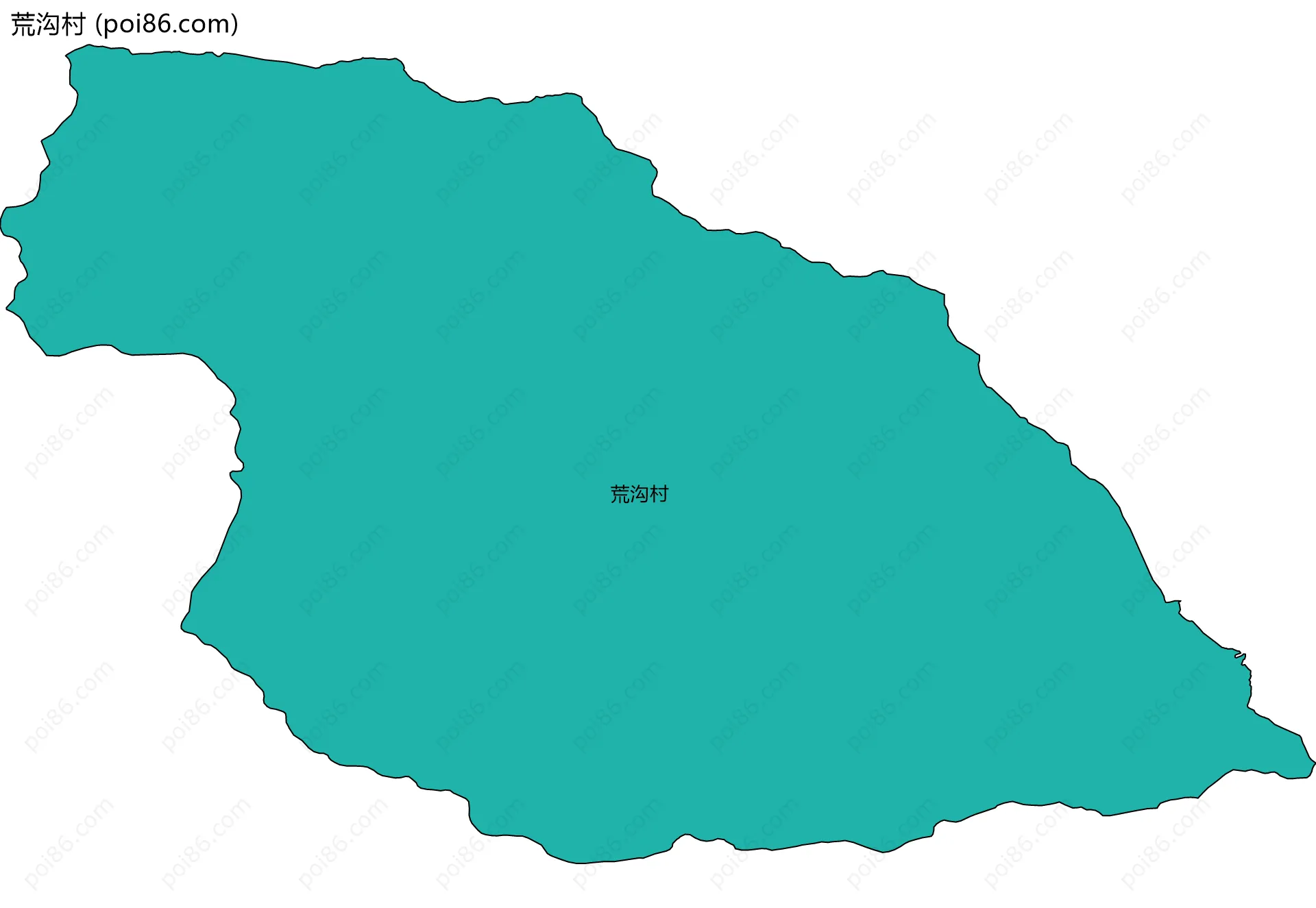 荒沟村边界地图