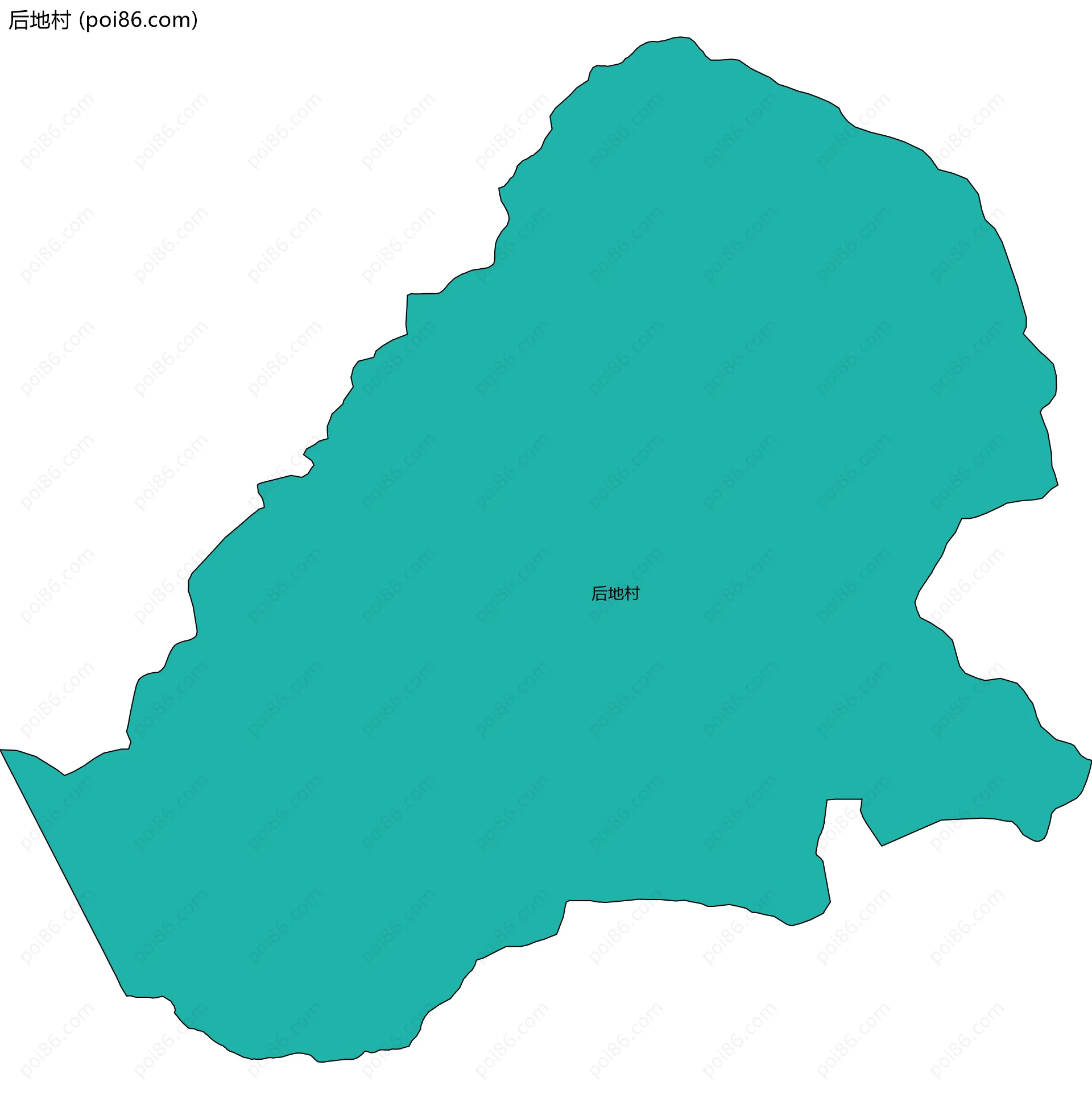 后地村边界地图