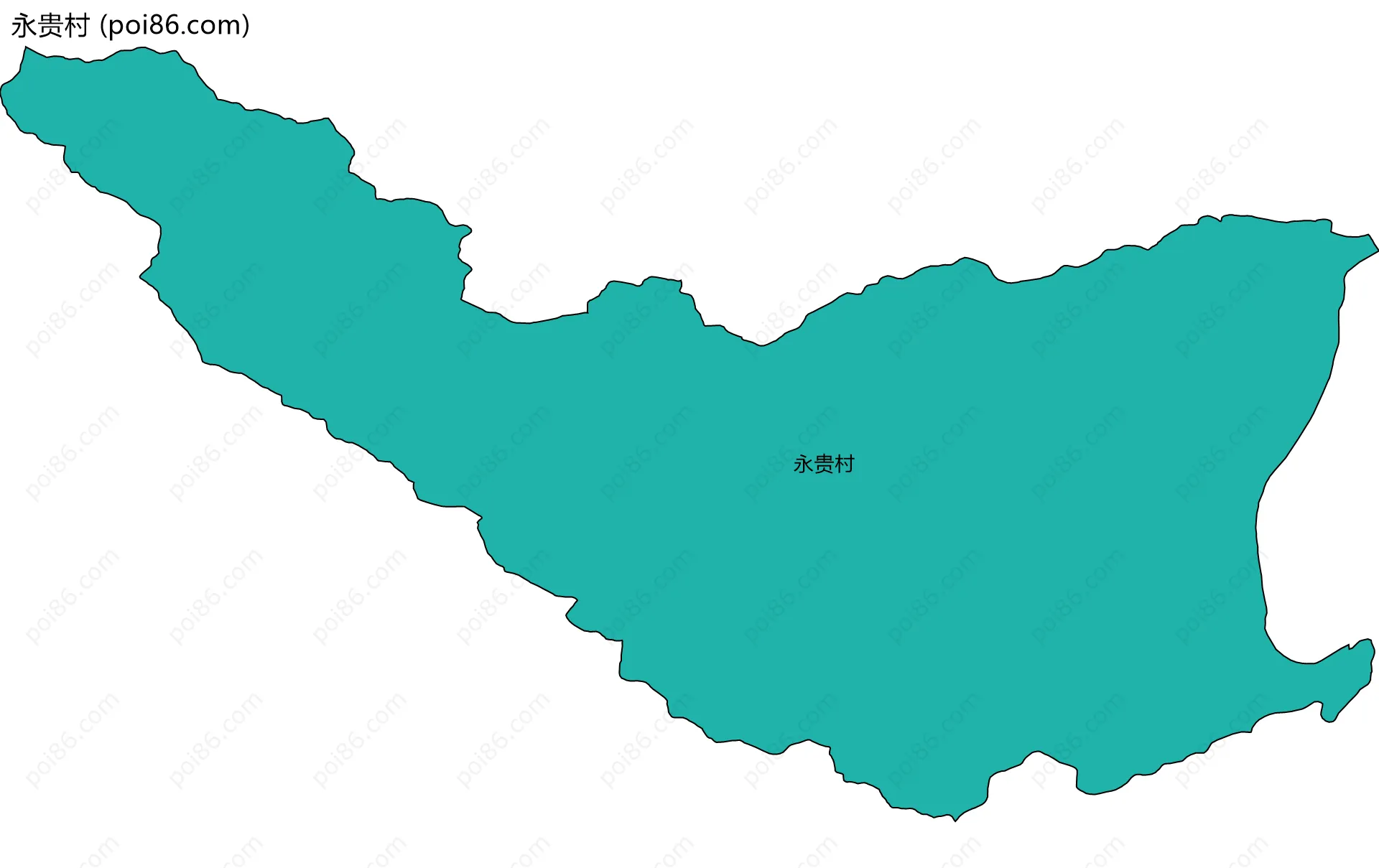 永贵村边界地图