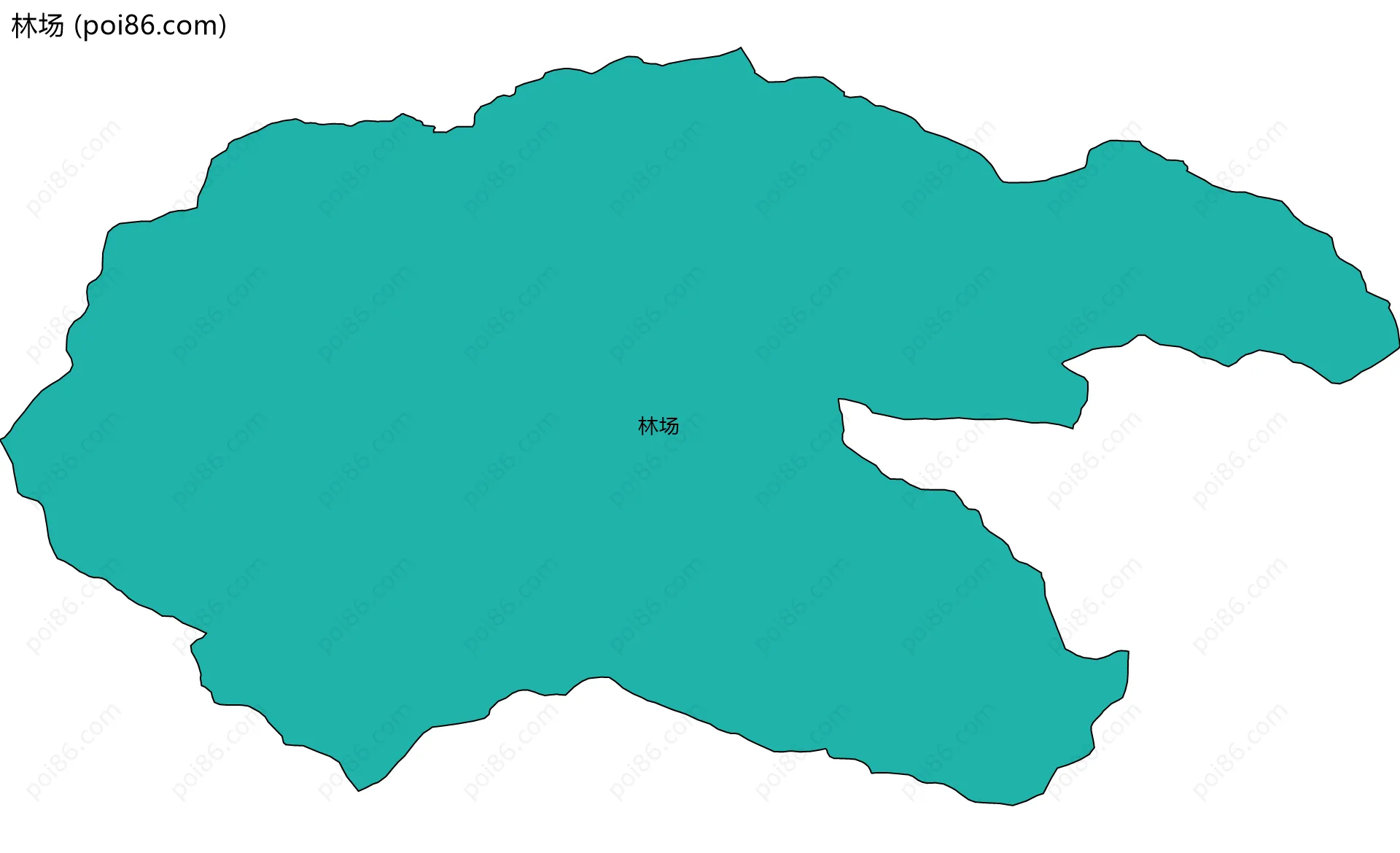林场边界地图