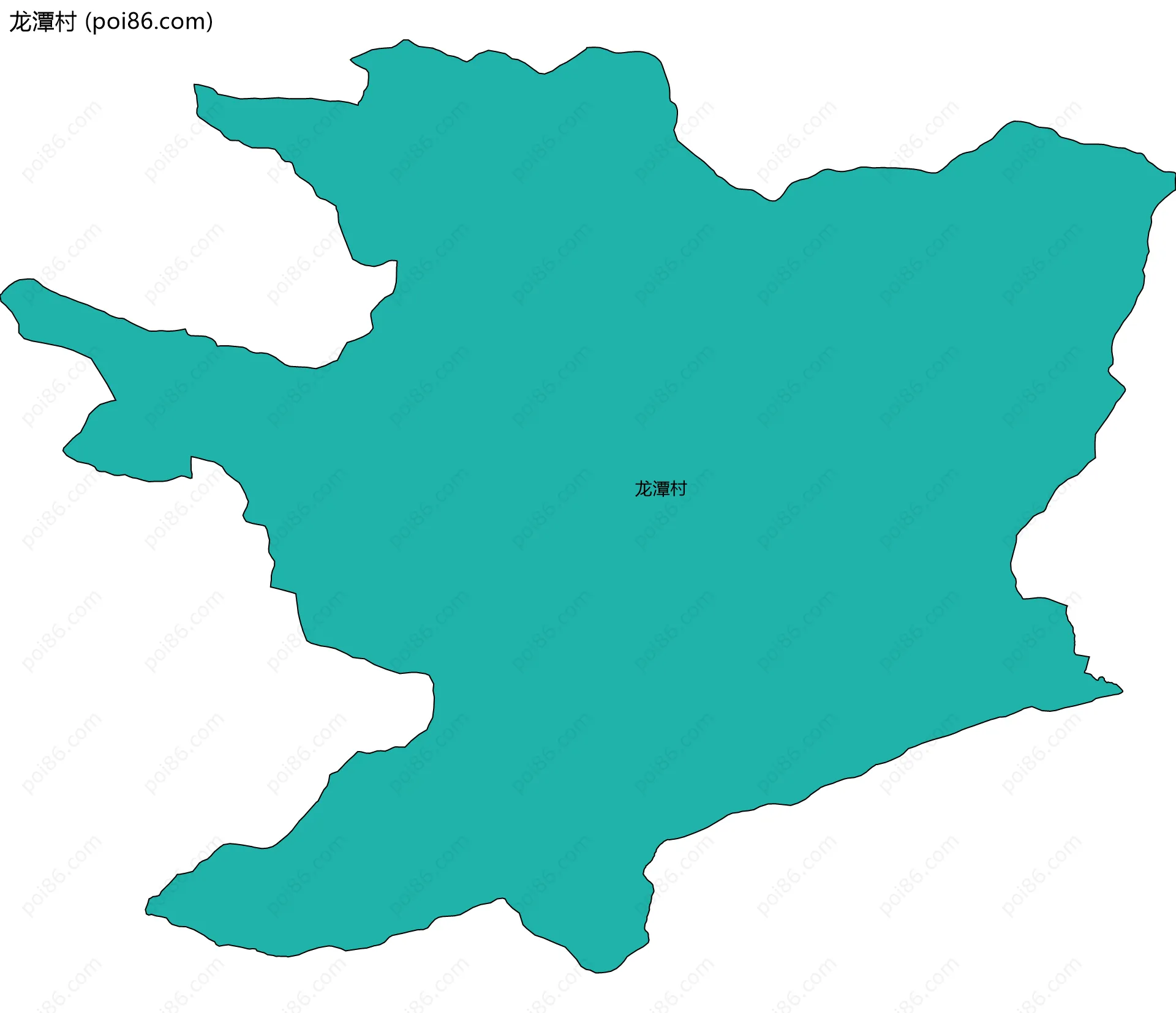 龙潭村边界地图