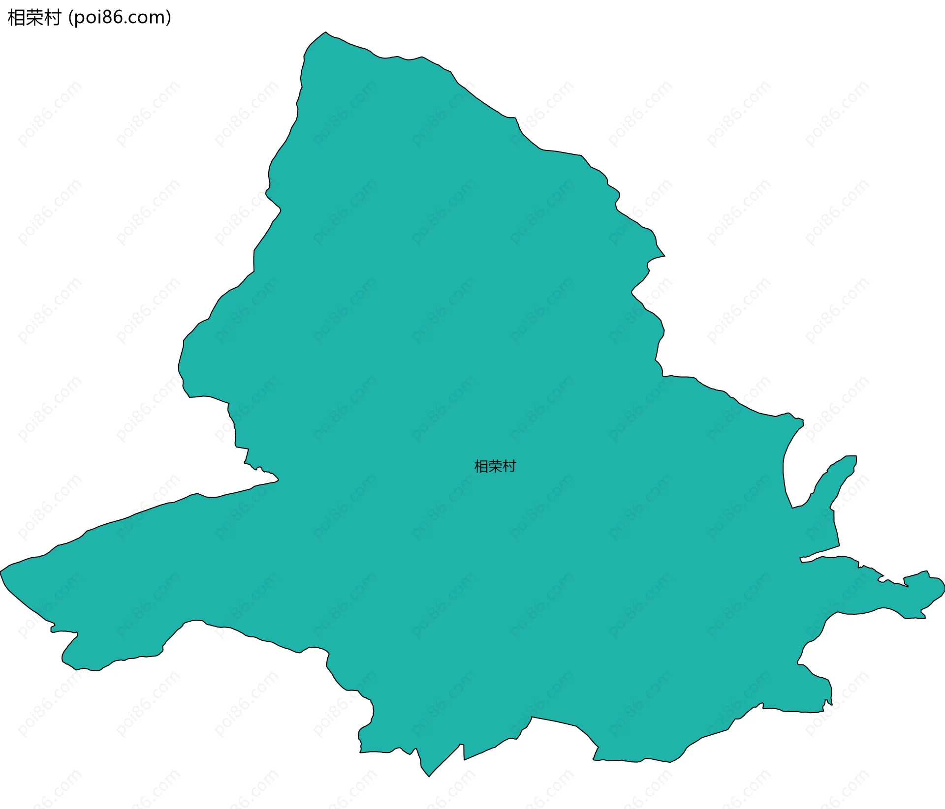 相荣村边界地图