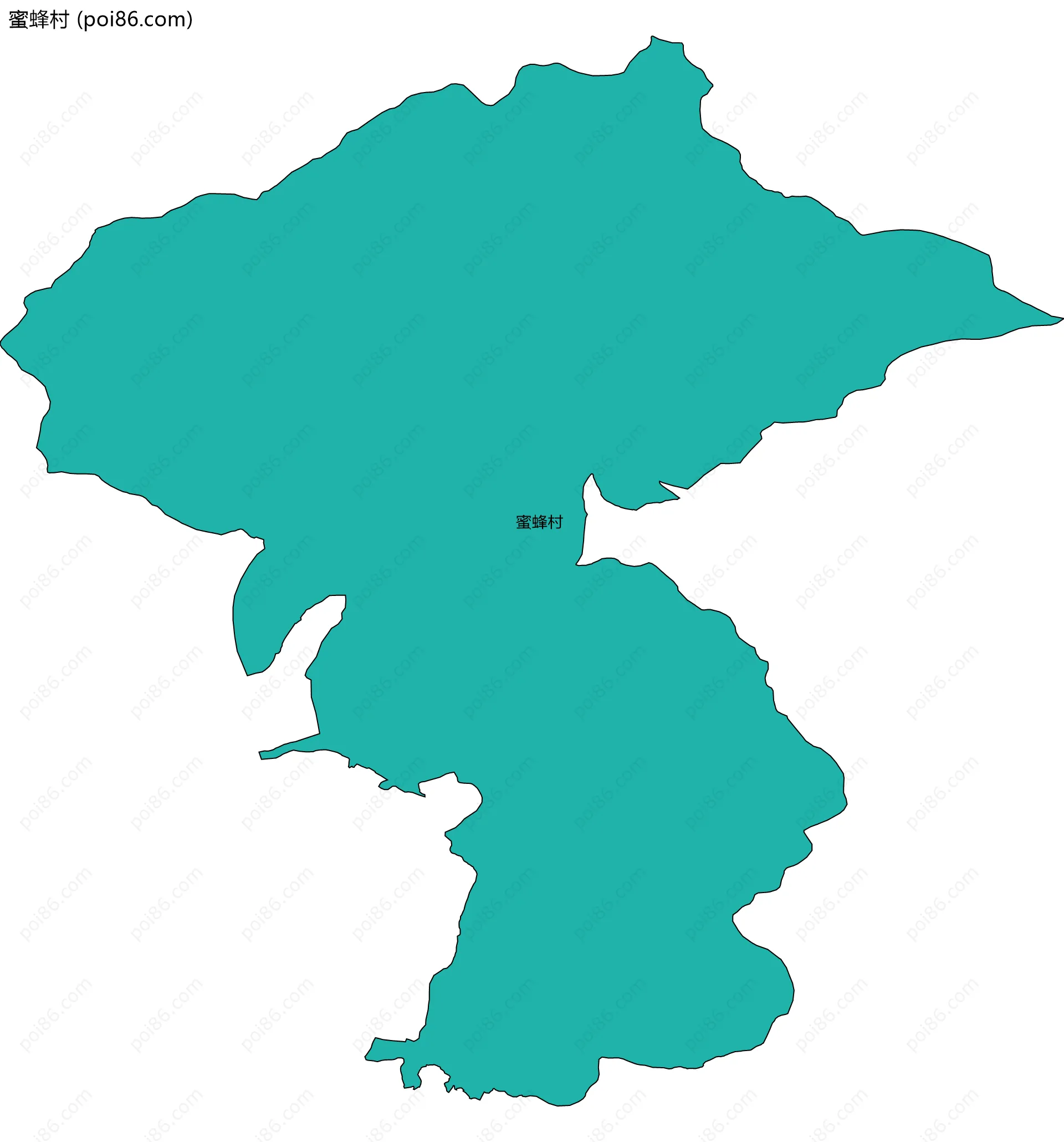 蜜蜂村边界地图