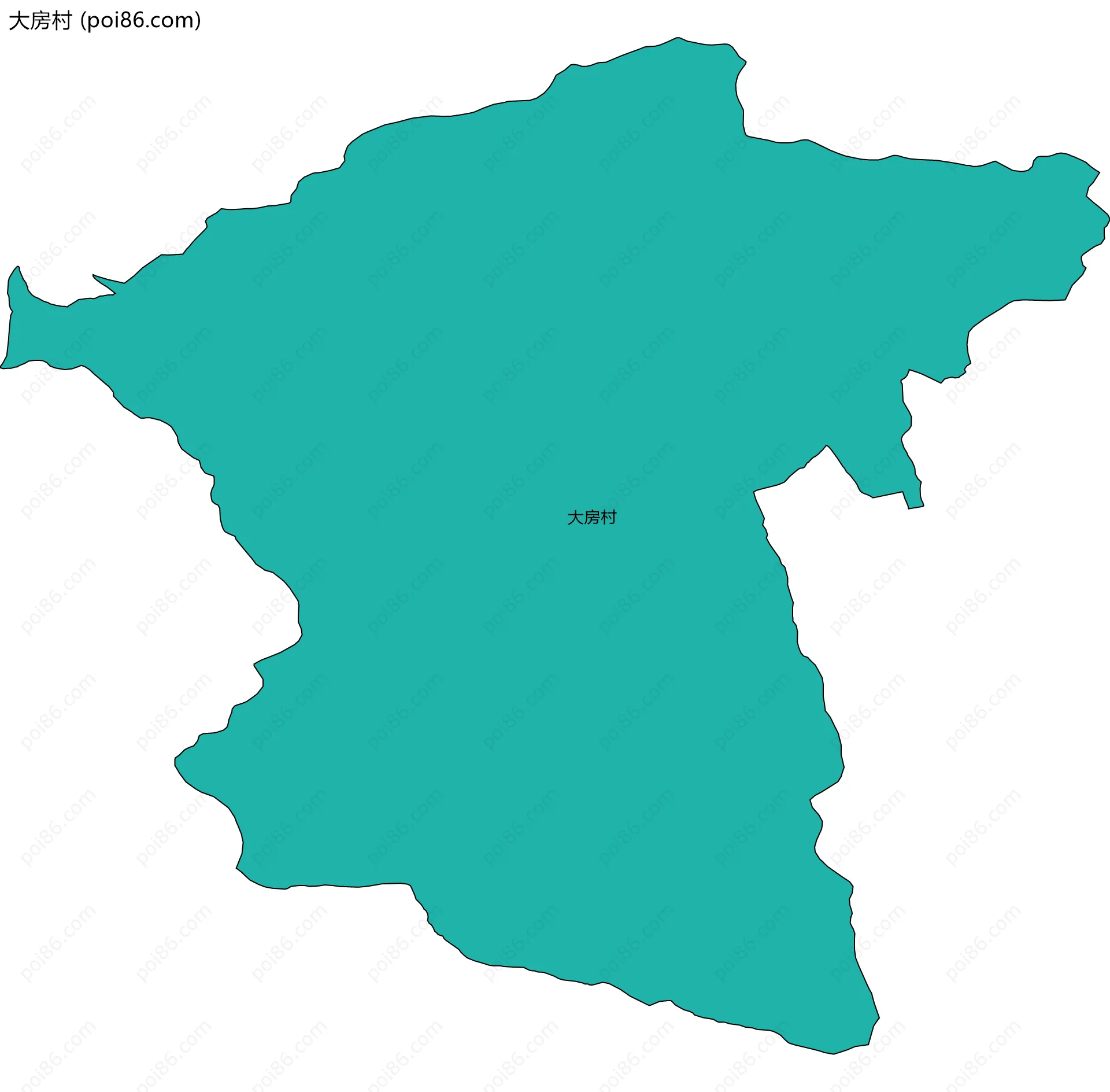 大房村边界地图