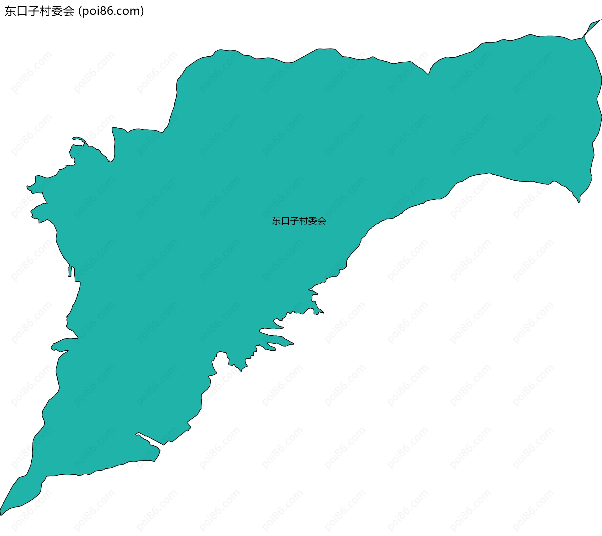 东口子村委会边界地图