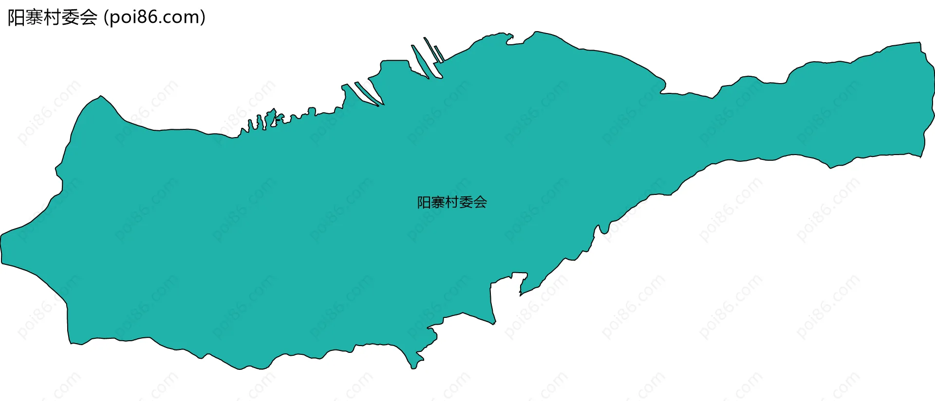 阳寨村委会边界地图