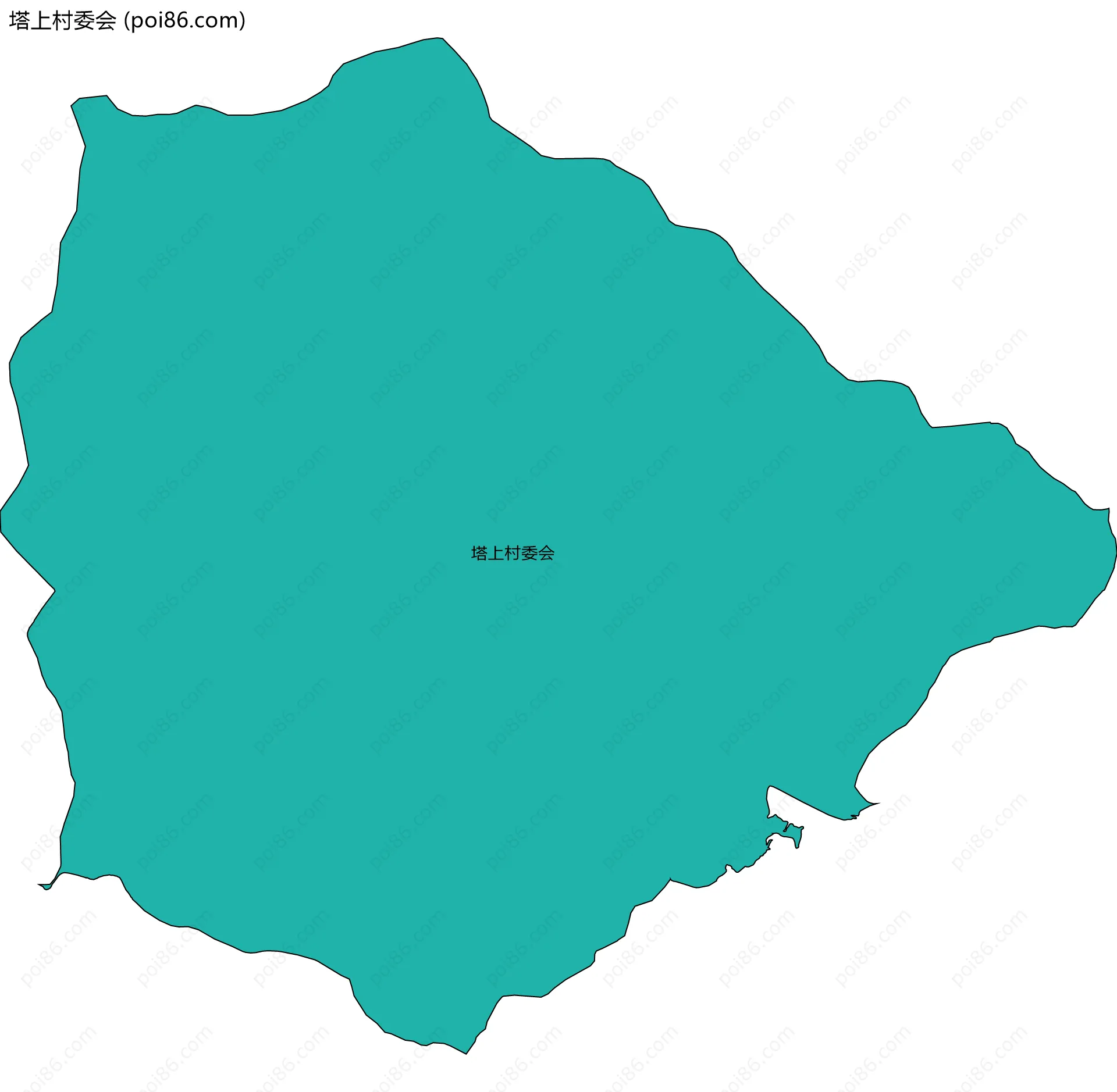 塔上村委会边界地图