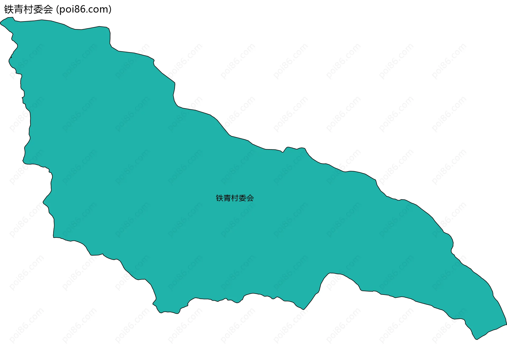 铁青村委会边界地图