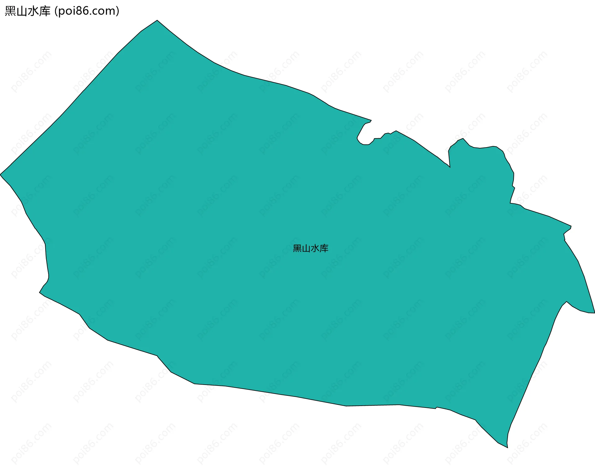 黑山水库边界地图