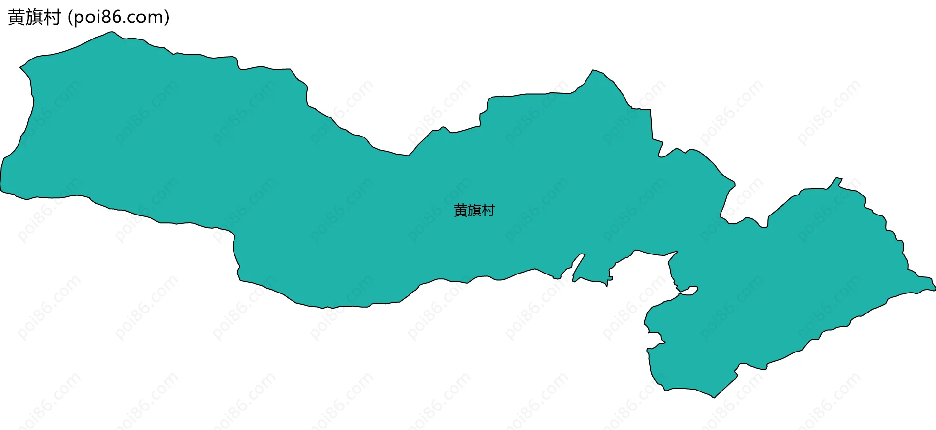 黄旗村边界地图